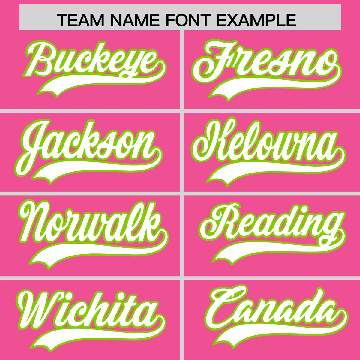 Custom Pink Neon Green Star Pattern Thick Stripes Baseball Jersey