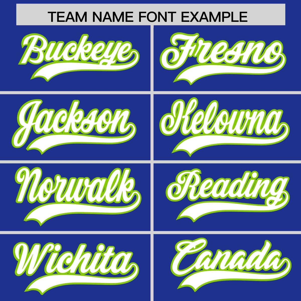 Custom Royal Blue Neon Green Star Pattern Thick Stripes Baseball Jersey