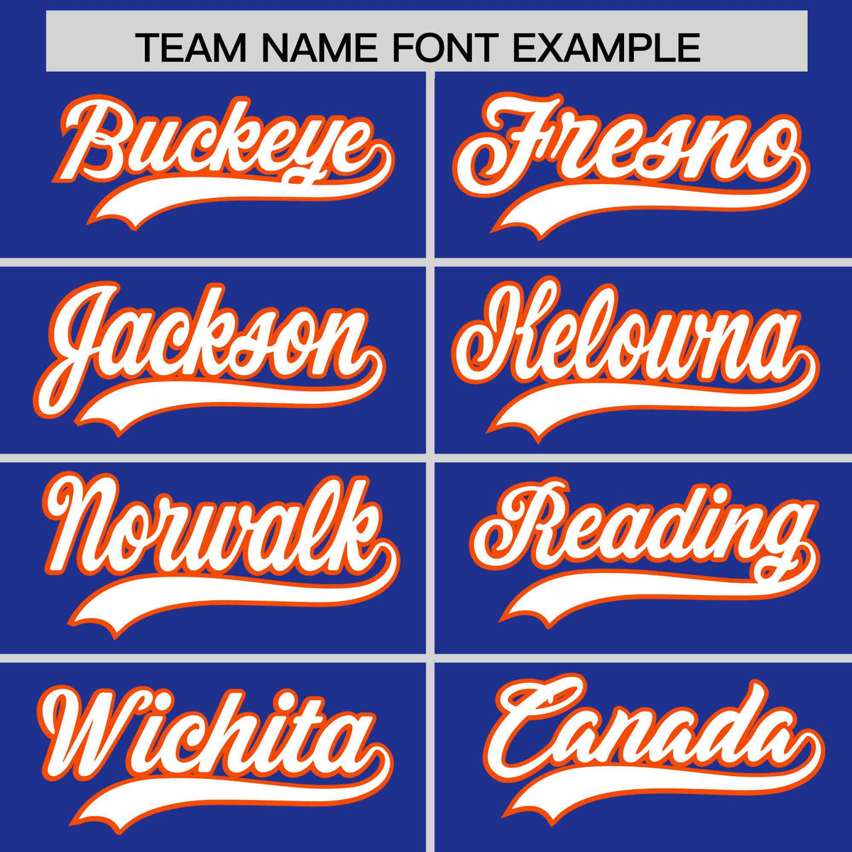 Custom Royal Blue Orange Star Pattern Thick Stripes Baseball Jersey