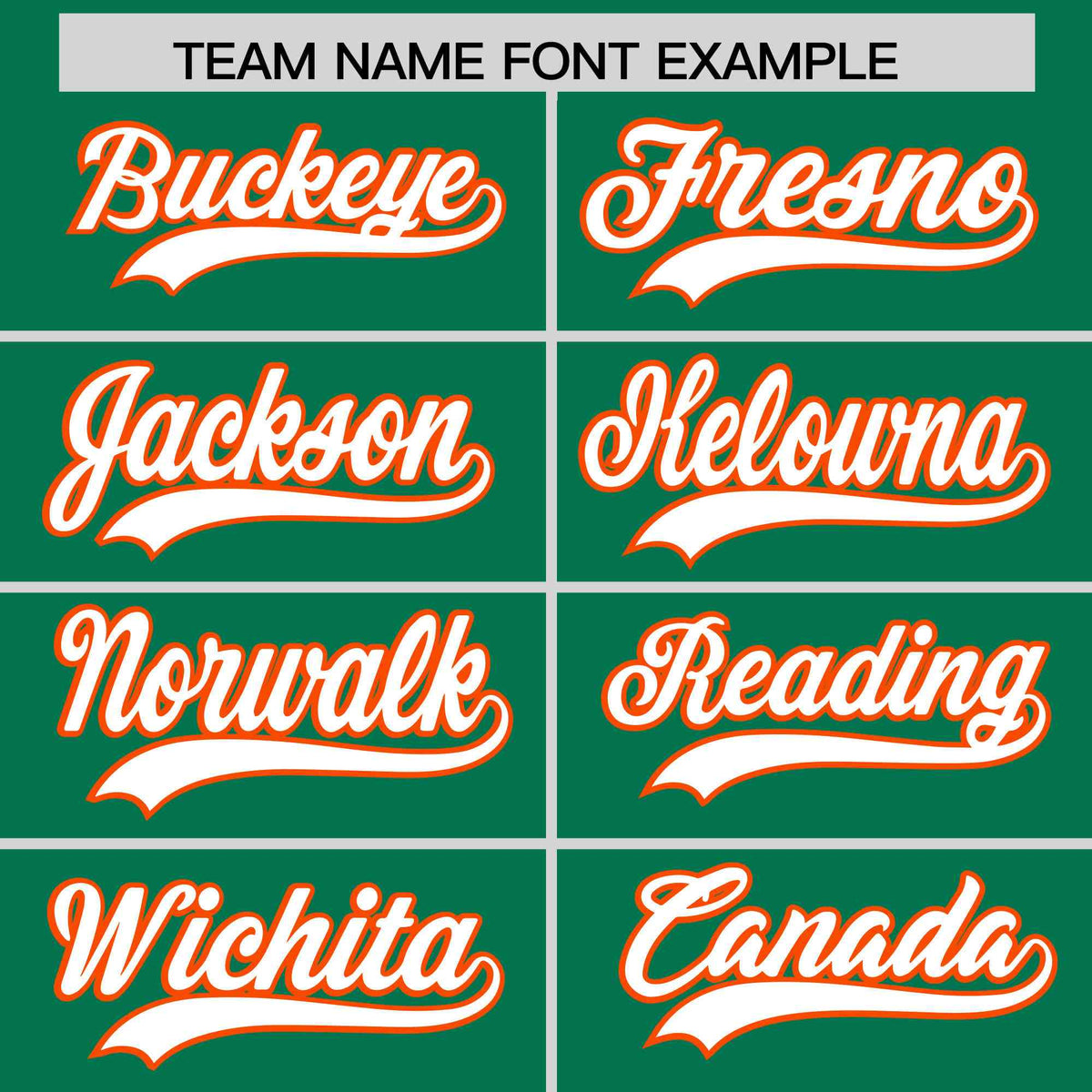 Custom Kelly Green Orange Star Pattern Thick Stripes Baseball Jersey