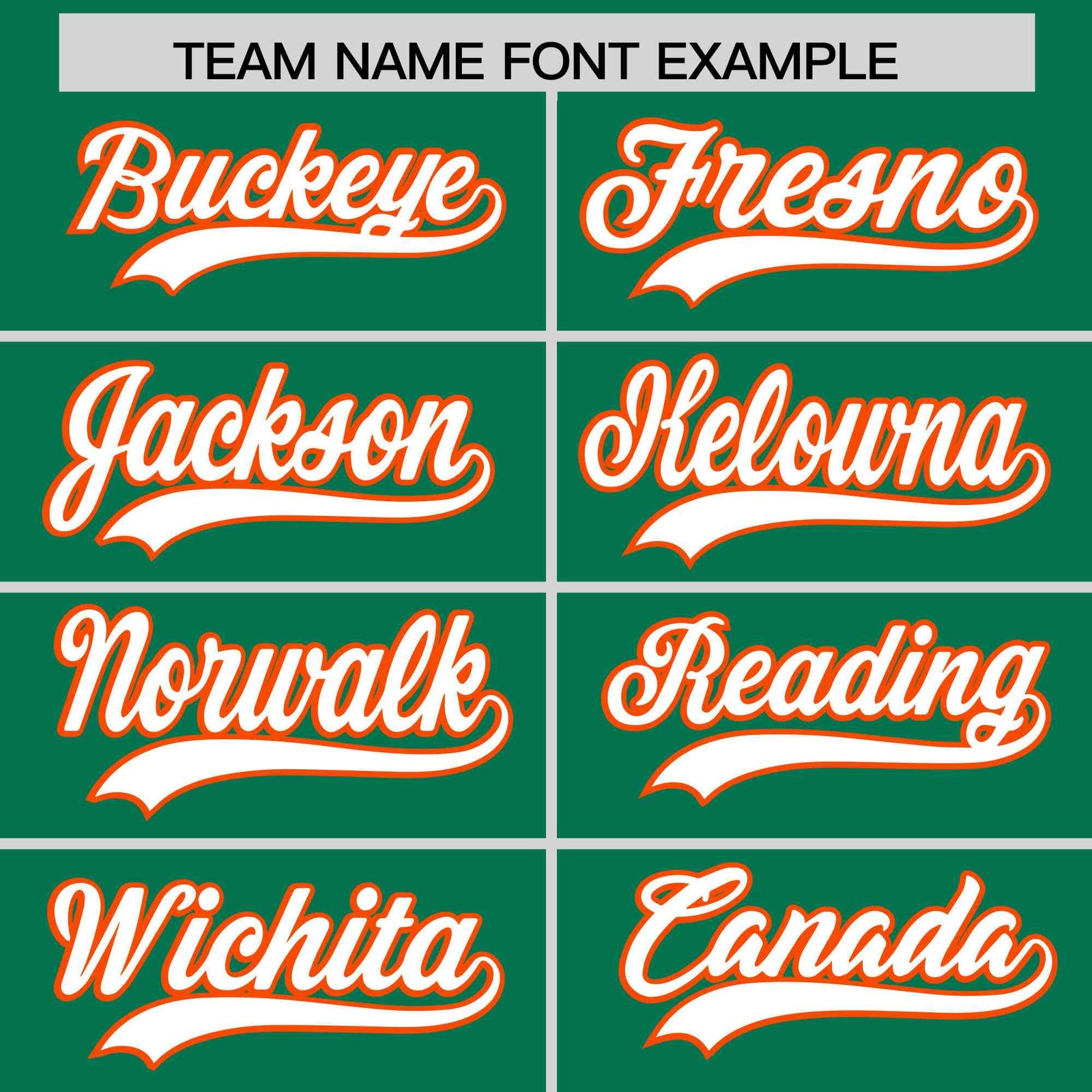 Custom Kelly Green Orange Star Pattern Thick Stripes Baseball Jersey