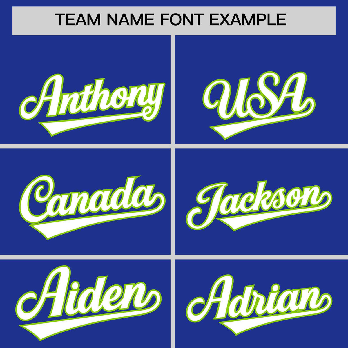 Custom Royal Blue Neon Green Star Pattern Thick Stripes Baseball Jersey| KXKSHOP