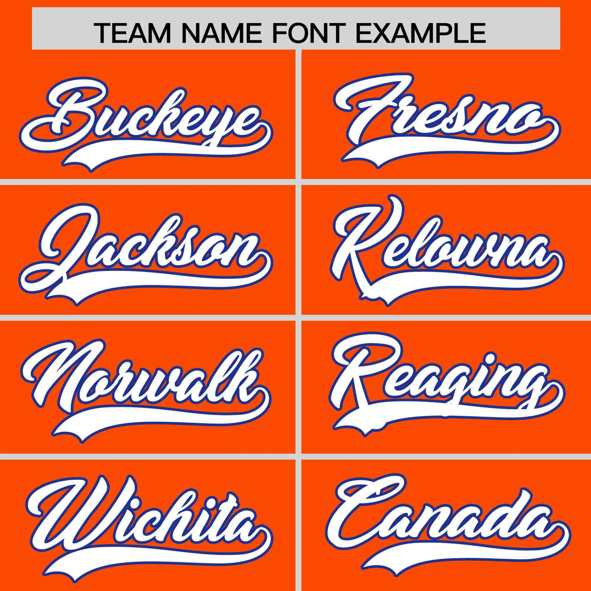 Custom Orange Royal Blue Star Pattern Thick Stripes Baseball Jersey