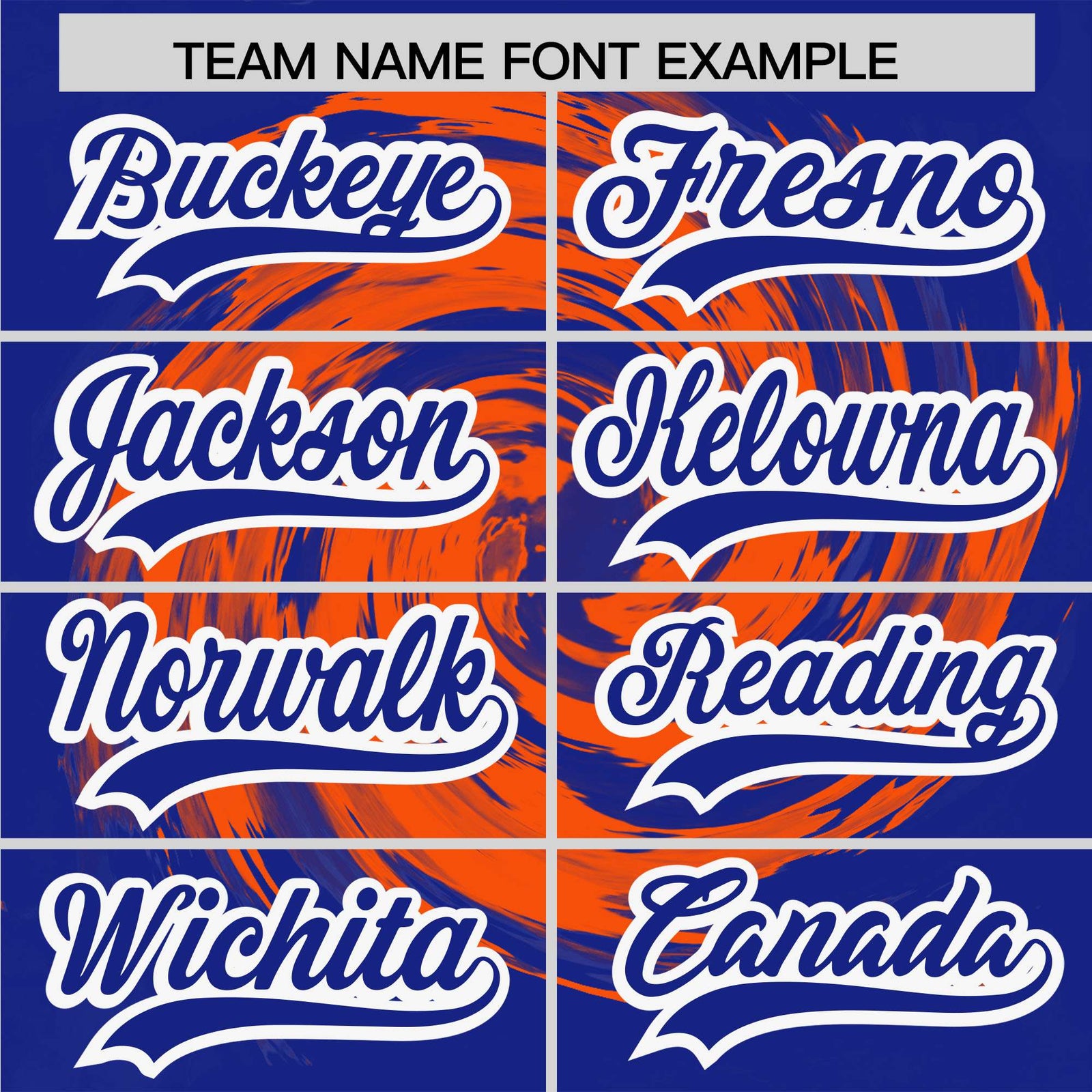 Custom Orange Royal Swirl Graffiti Pattern Authentic Baseball Jersey