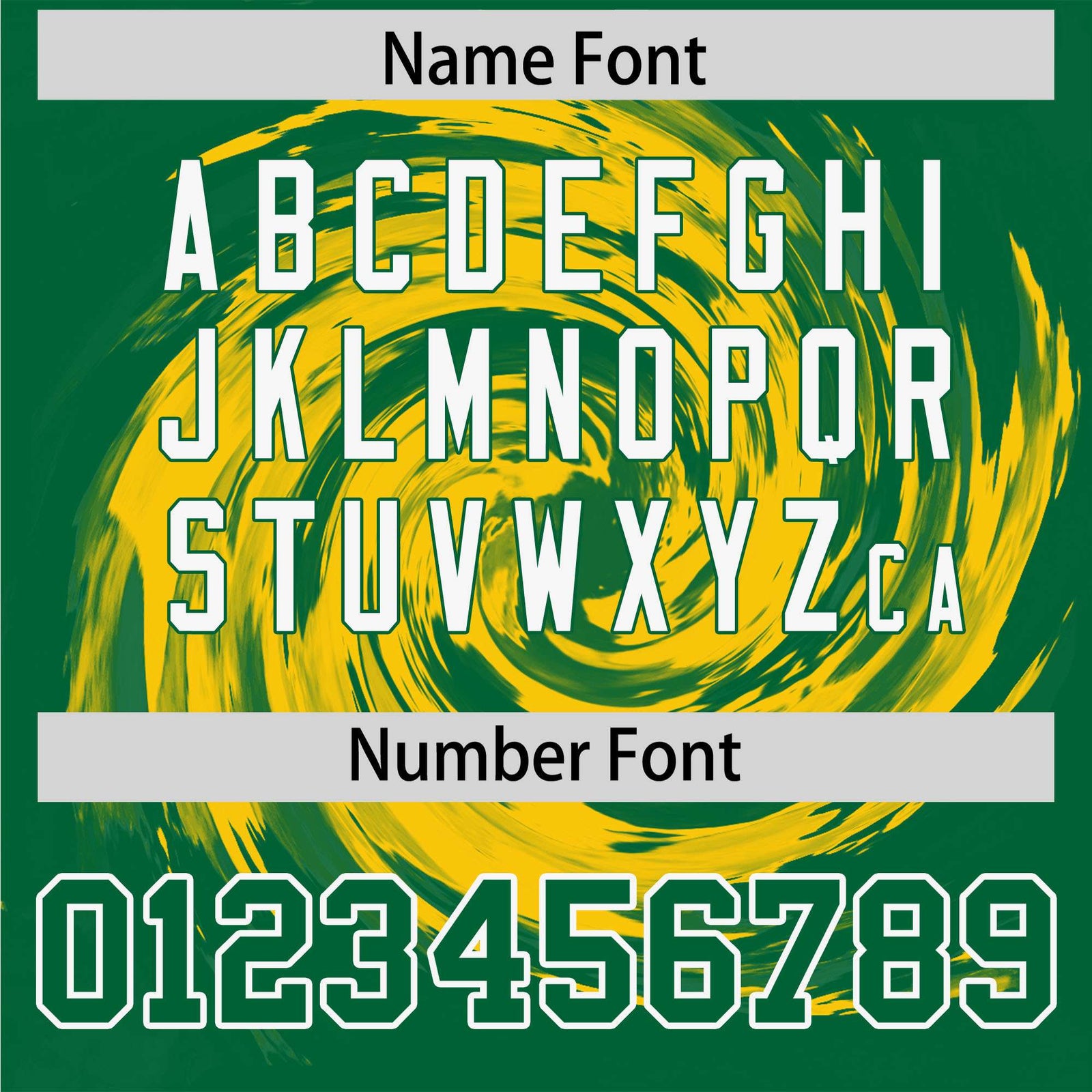 Custom Gold Kelly Green Swirl Graffiti Pattern Authentic Baseball Jersey