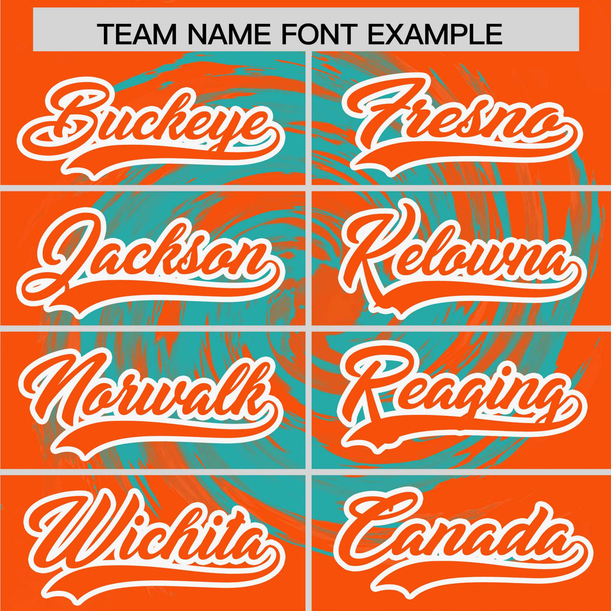 Custom Aqua Orange Swirl Graffiti Pattern Authentic Baseball Jersey