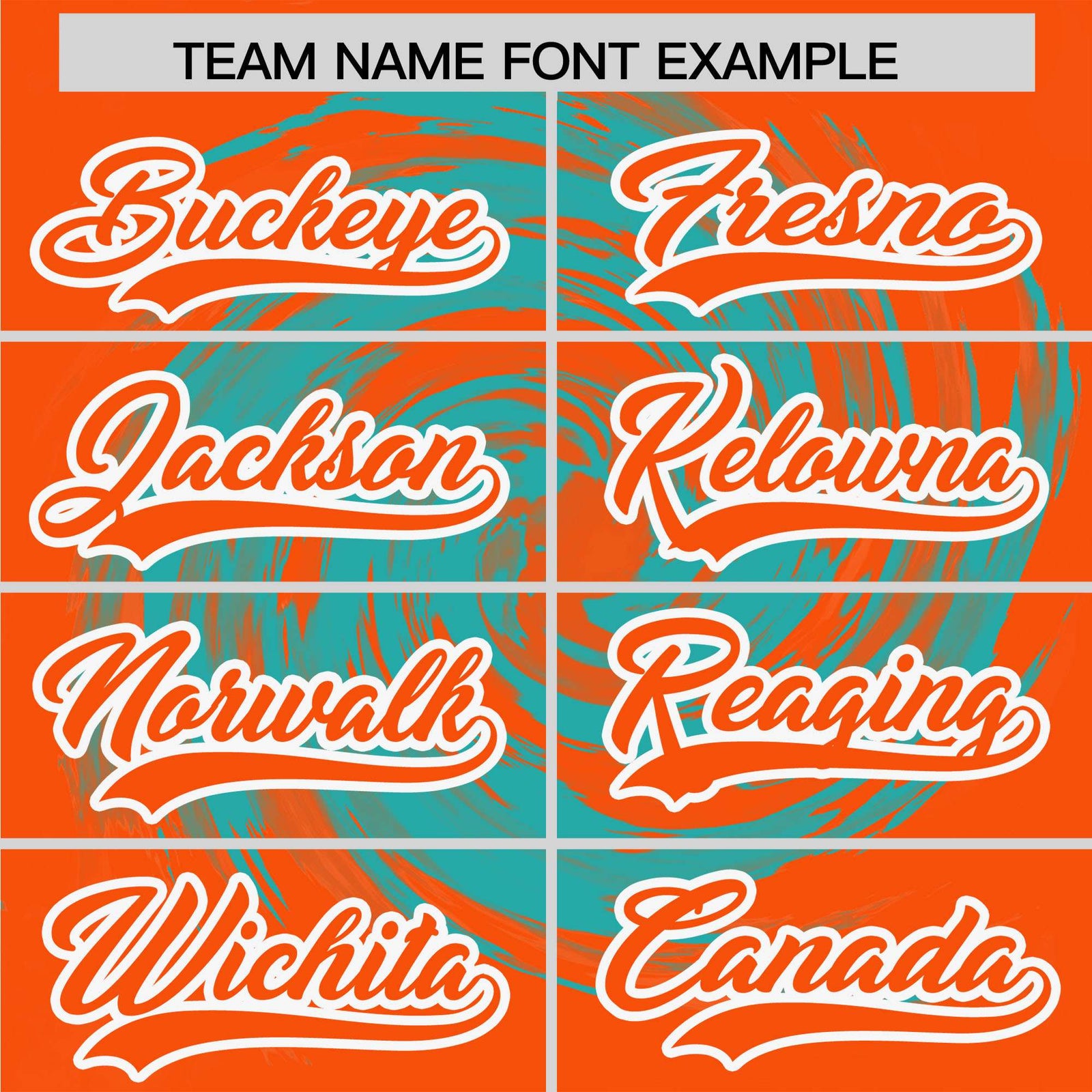 Custom Aqua Orange Swirl Graffiti Pattern Authentic Baseball Jersey