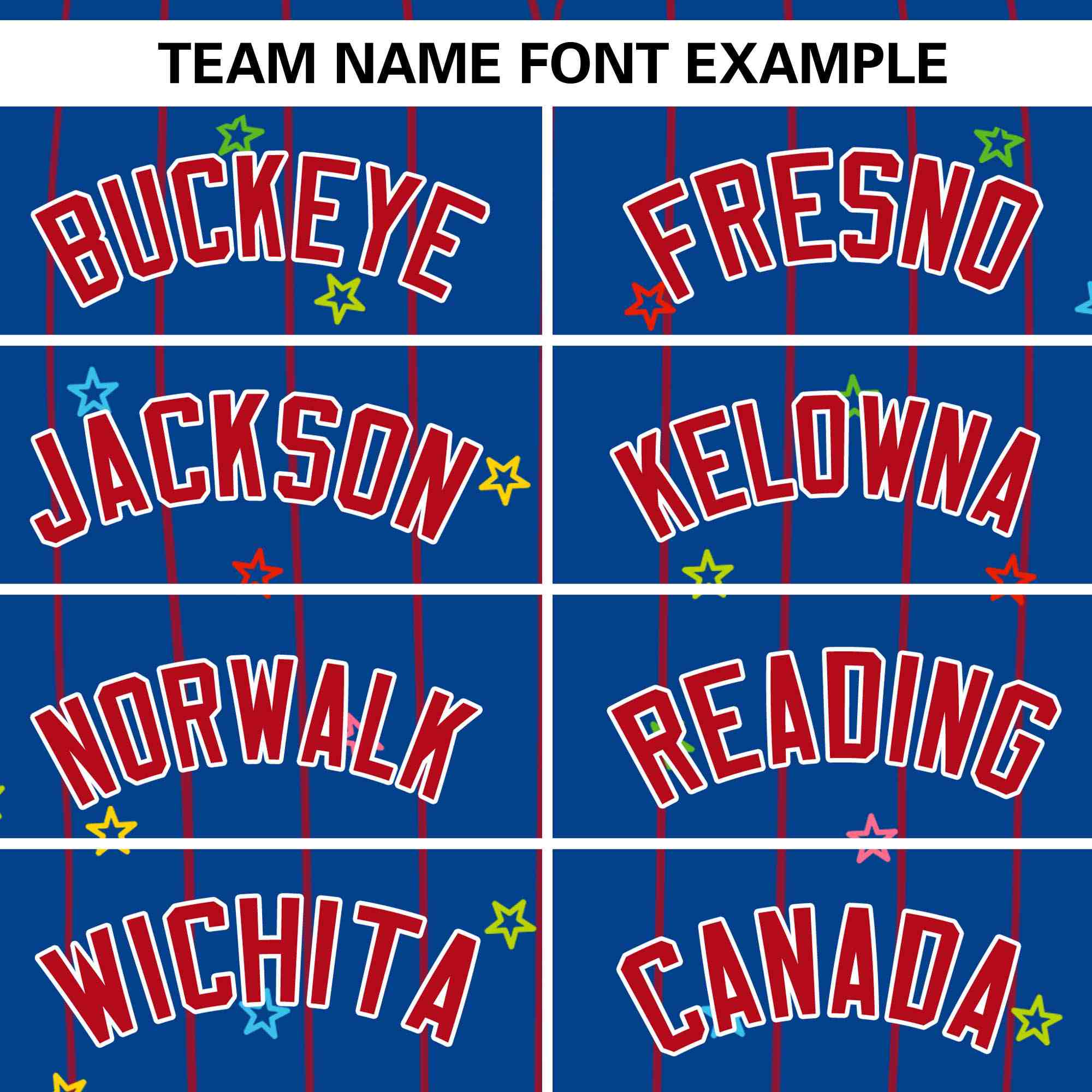 Custom Royal Red Stripe Fashion Personalized Star Pattern Authentic Baseball Jersey