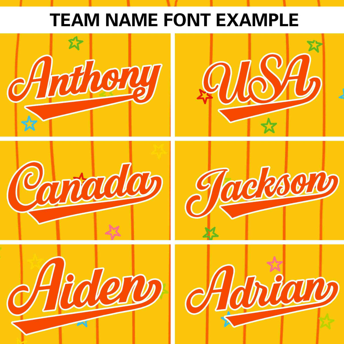 Custom Gold Orange Stripe Fashion Personalized Star Pattern Authentic Baseball Jersey