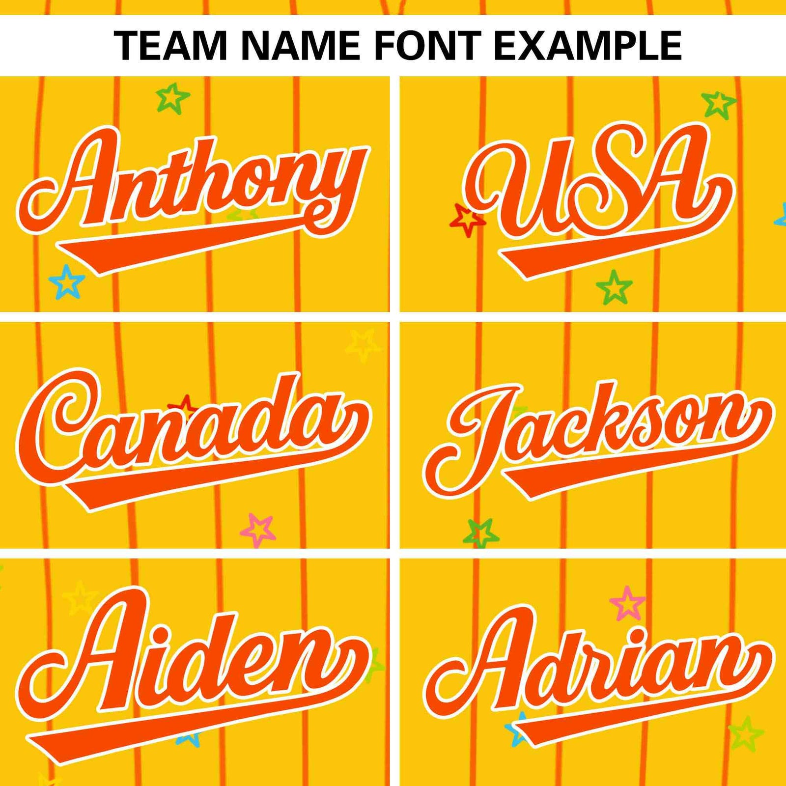 Custom Gold Orange Stripe Fashion Personalized Star Pattern Authentic Baseball Jersey