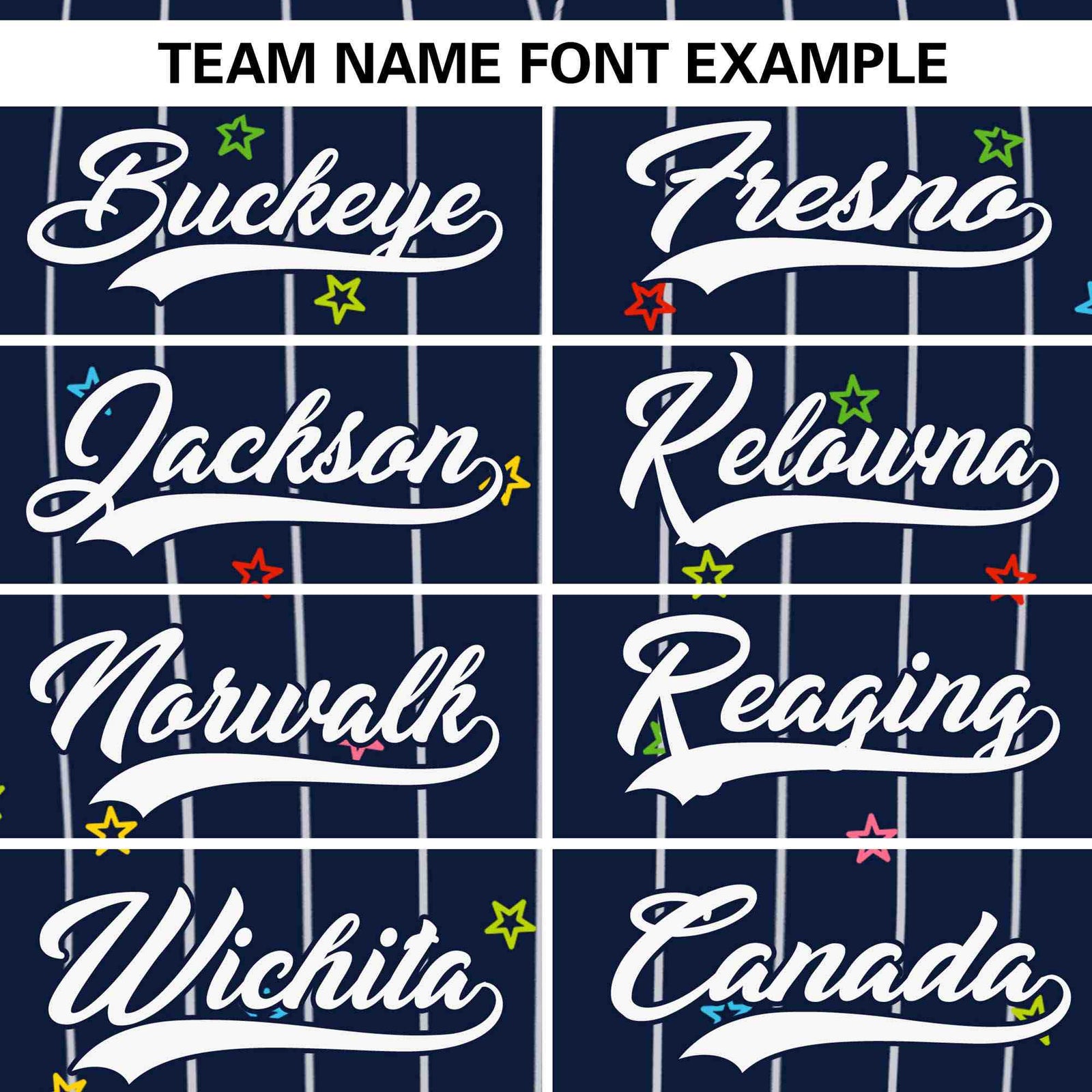 Custom Navy White Stripe Fashion Personalized Star Pattern Authentic Baseball Jersey