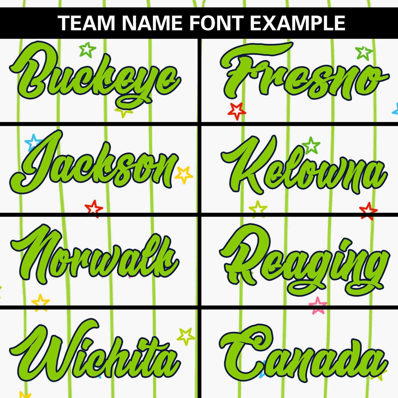 Custom White Neon Green Stripe Fashion Personalized Star Pattern Authentic Baseball Jersey