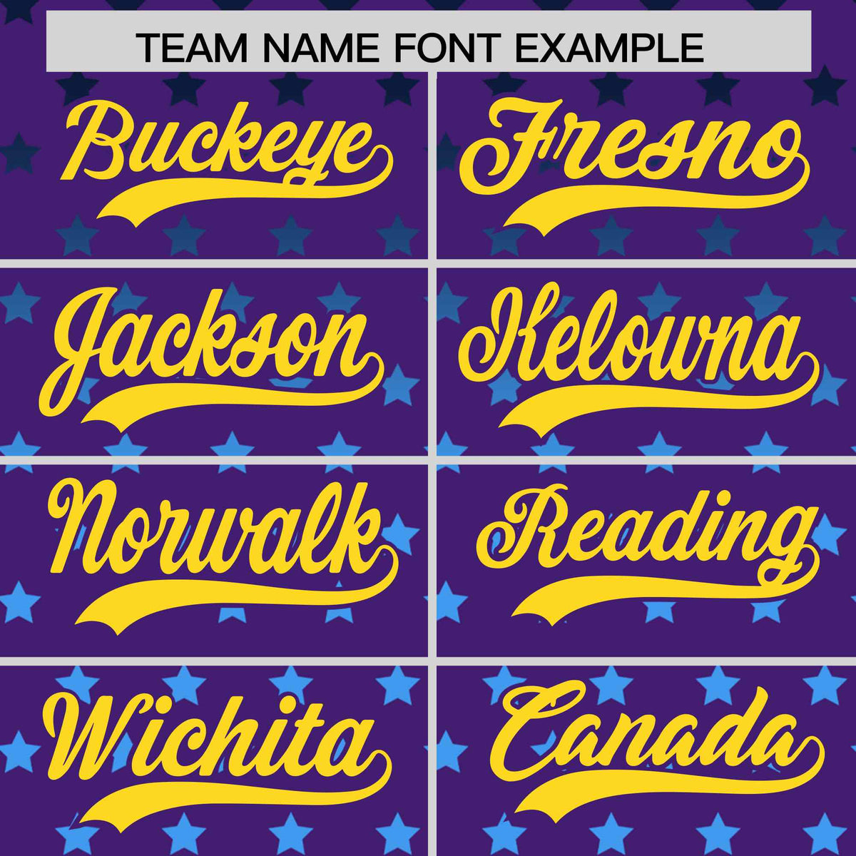 Custom Purple Gold-White Raglan Sleeve Personalized Star Print Authentic Baseball Jersey