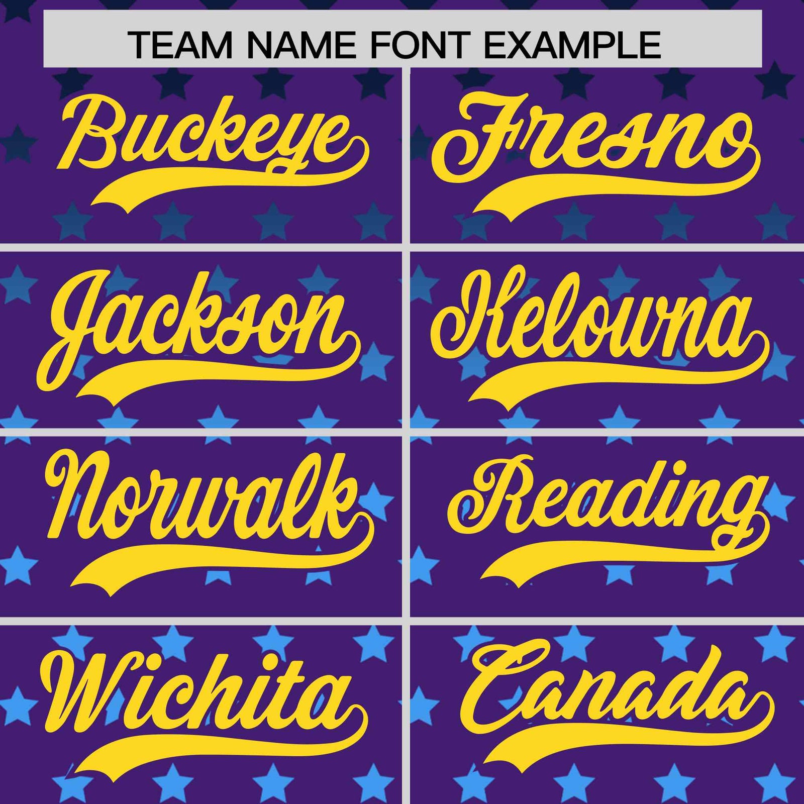 Custom Purple Gold-White Raglan Sleeve Personalized Star Print Authentic Baseball Jersey