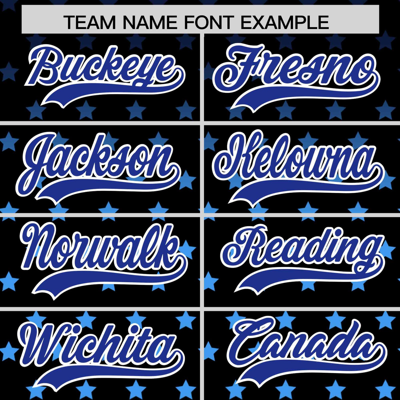 Custom Black Royal-White Raglan Sleeve Personalized Star Print Authentic Baseball Jersey