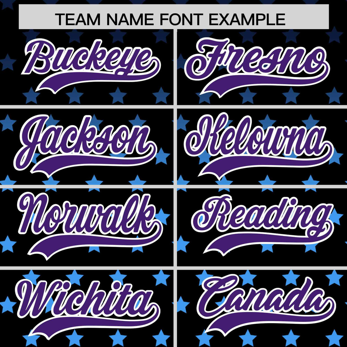 Custom Black Purple-White Raglan Sleeve Personalized Star Print Authentic Baseball Jersey