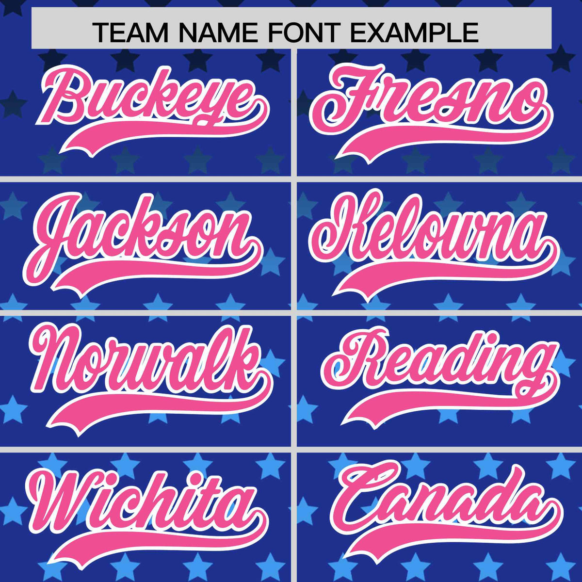 Custom Royal Pink-White Raglan Sleeve Personalized Star Print Authentic Baseball Jersey