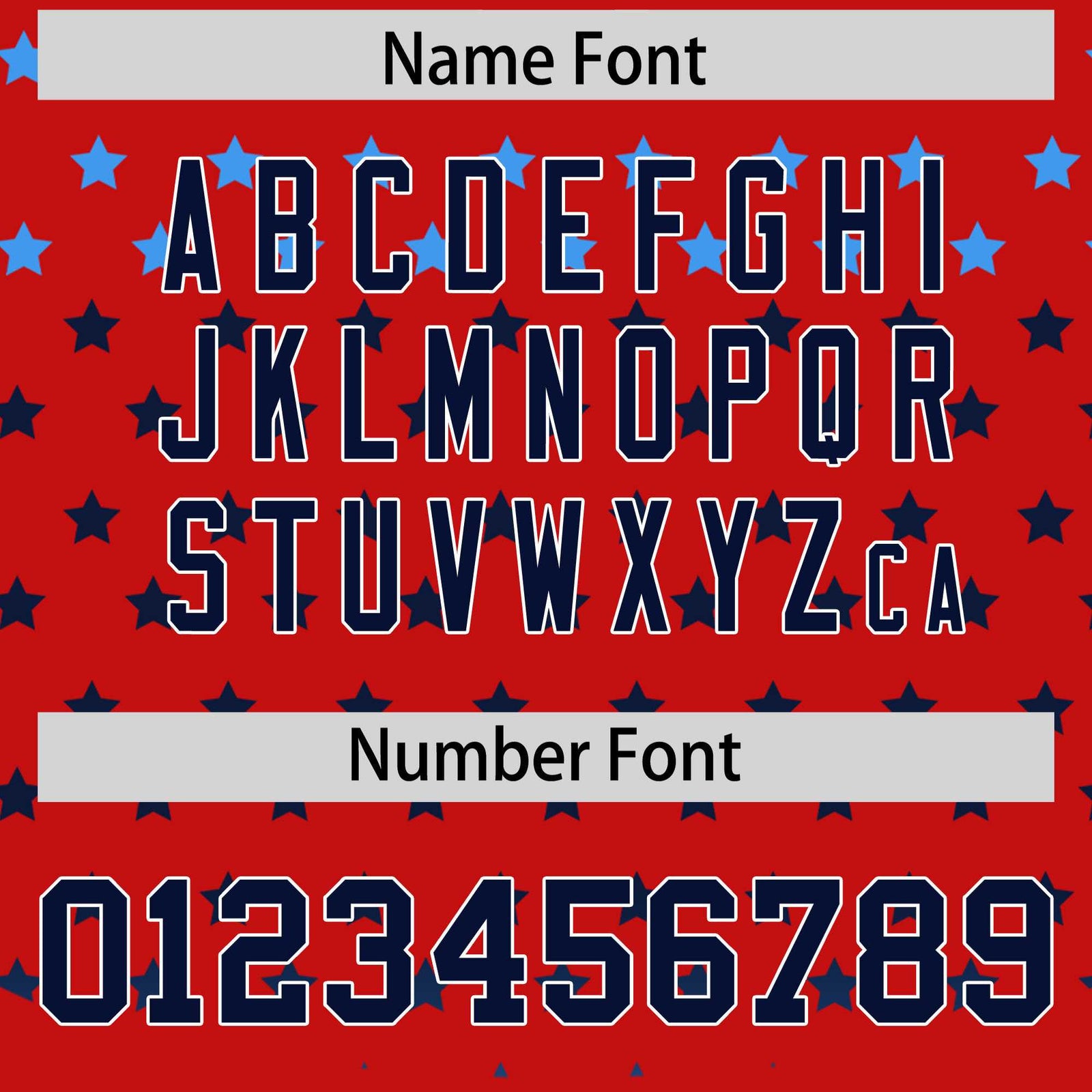 Custom Red Navy-White Raglan Sleeve Personalized Star Print Authentic Baseball Jersey