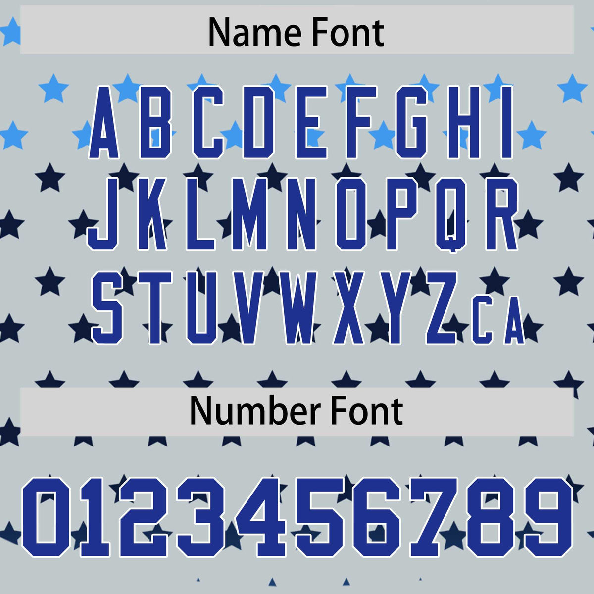 Custom Silver Royal-White Raglan Sleeve Personalized Star Print Authentic Baseball Jersey