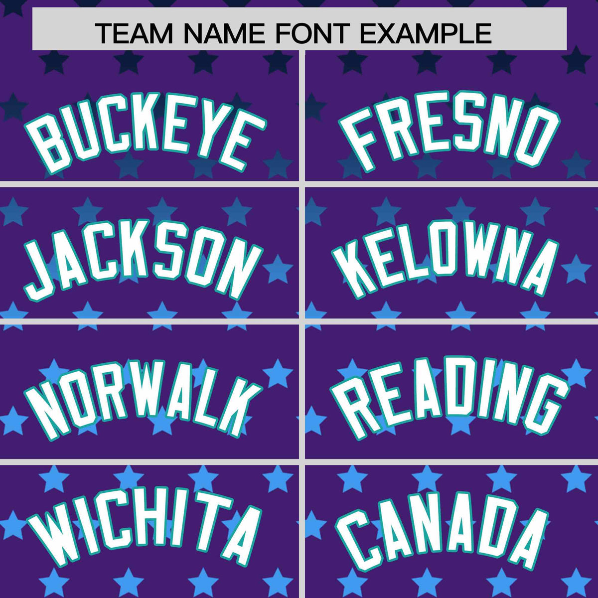 Custom Purple Aqua-White Raglan Sleeve Personalized Star Print Authentic Baseball Jersey