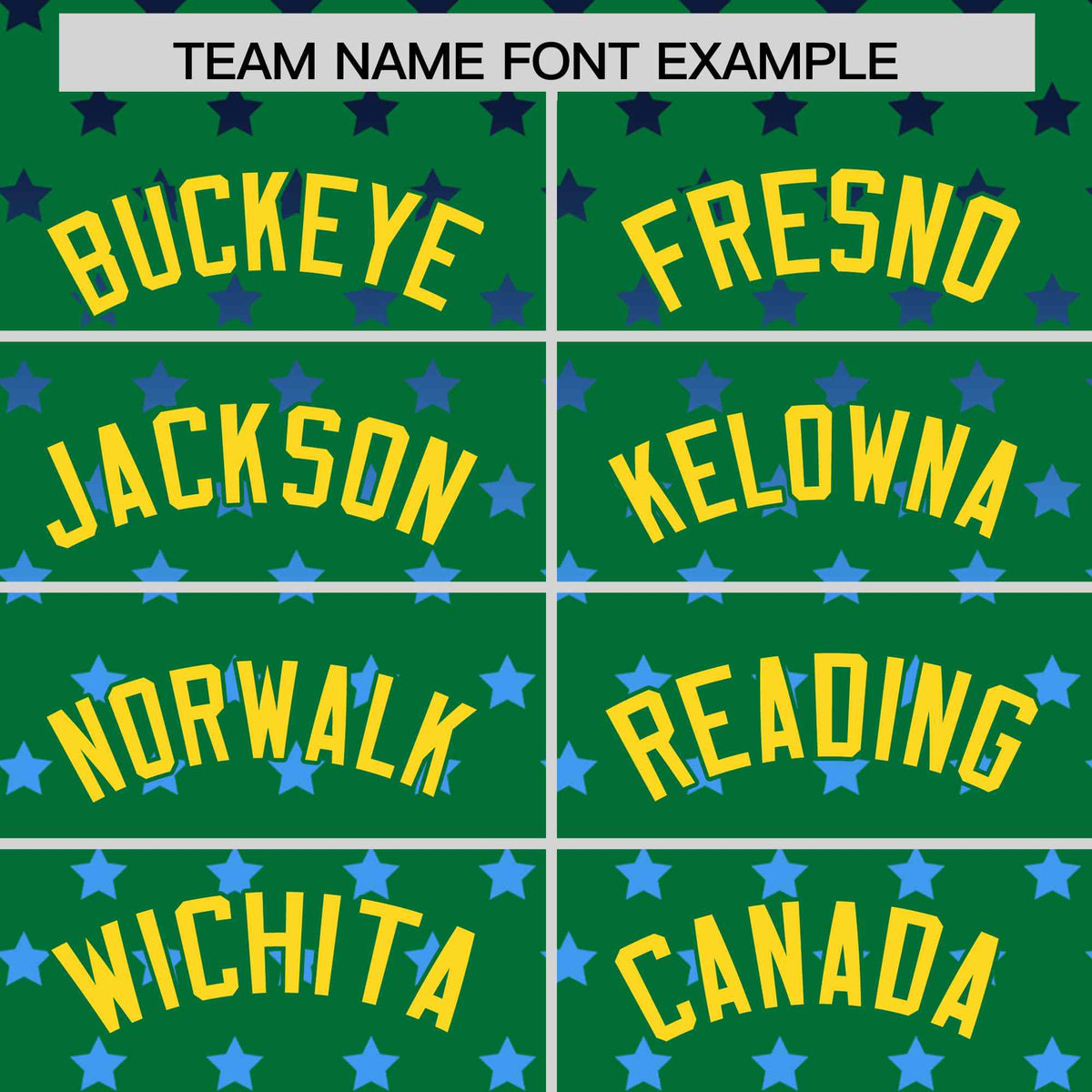 Custom Kelly Green Gold-White Raglan Sleeve Personalized Star Print Authentic Baseball Jersey