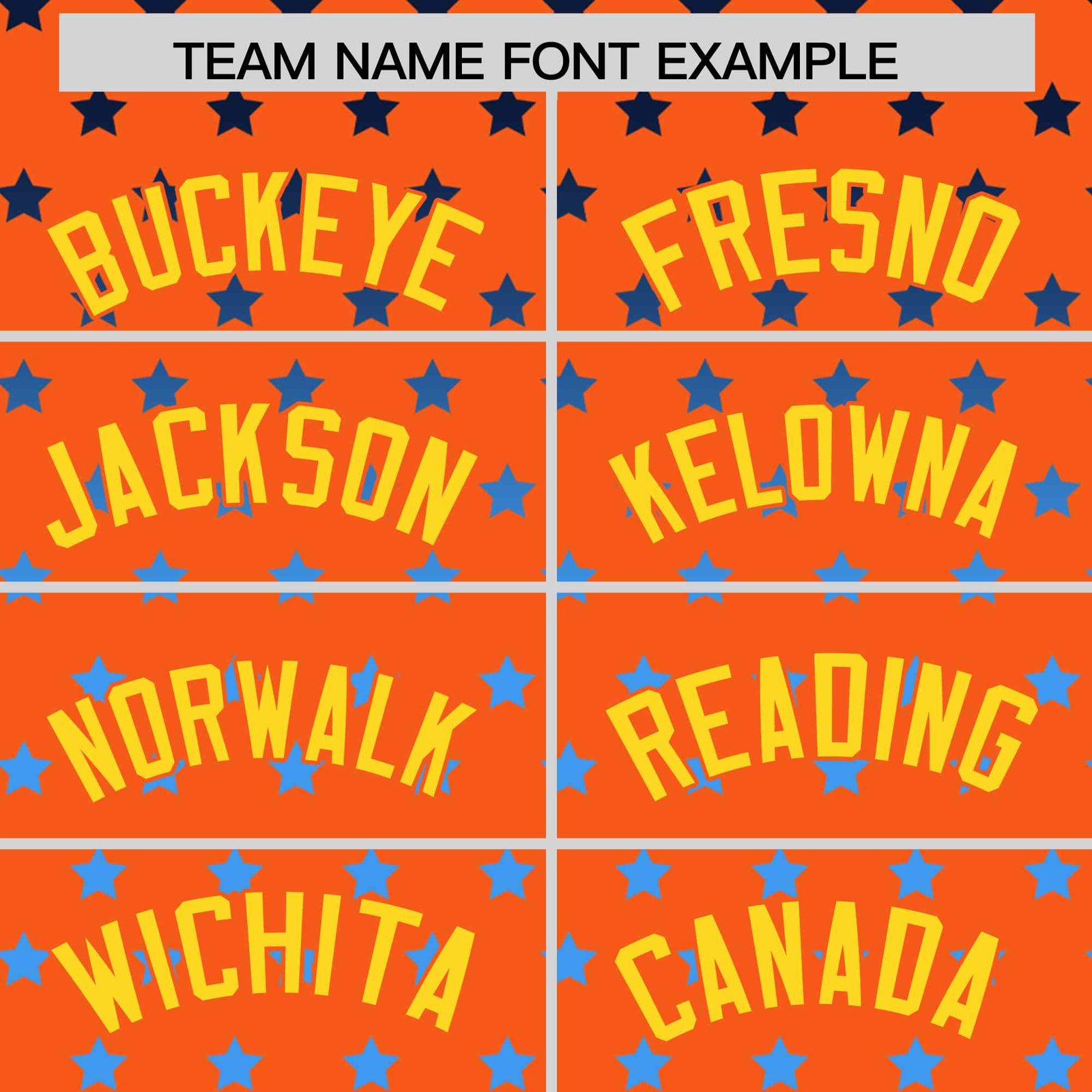 Custom Orange Gold-White Raglan Sleeve Personalized Star Print Authentic Baseball Jersey