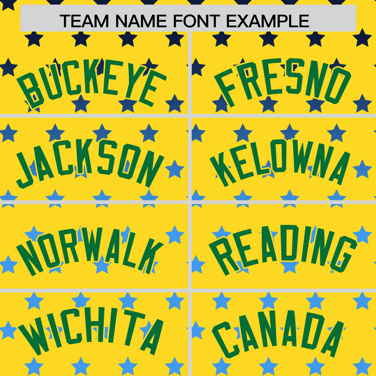 Custom Gold Kelly Green-White Raglan Sleeve Personalized Star Print Authentic Baseball Jersey
