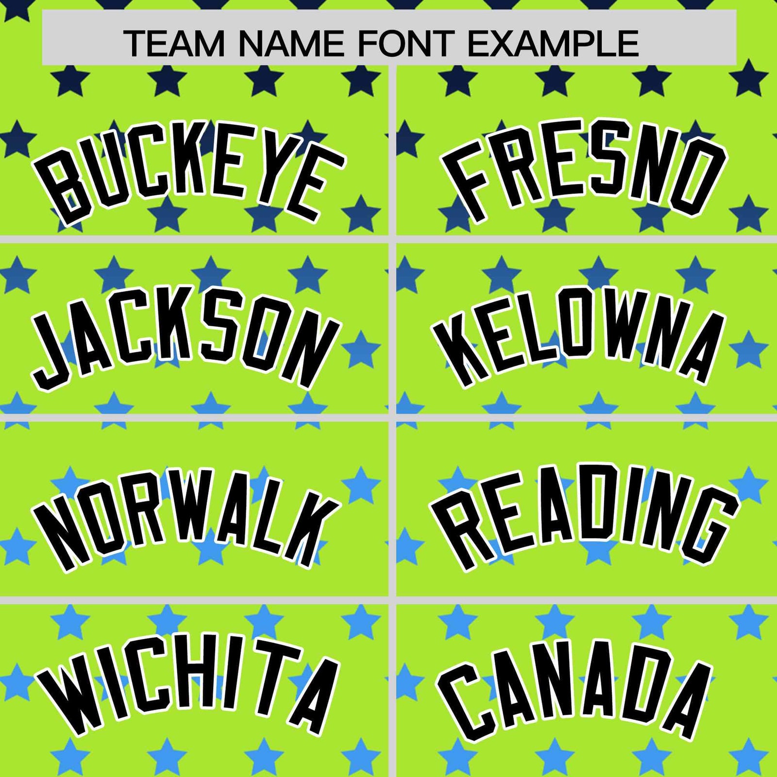 Custom Neon Green Black-White Raglan Sleeve Personalized Star Print Authentic Baseball Jersey