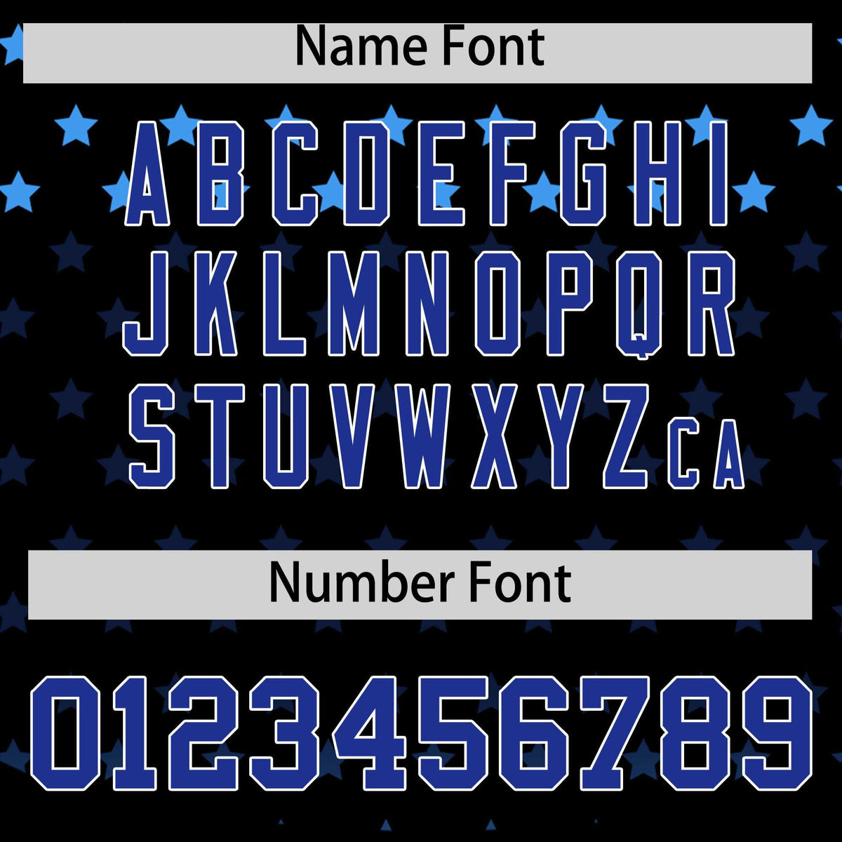 Custom Black Royal-White Raglan Sleeve Personalized Star Print Authentic Baseball Jersey