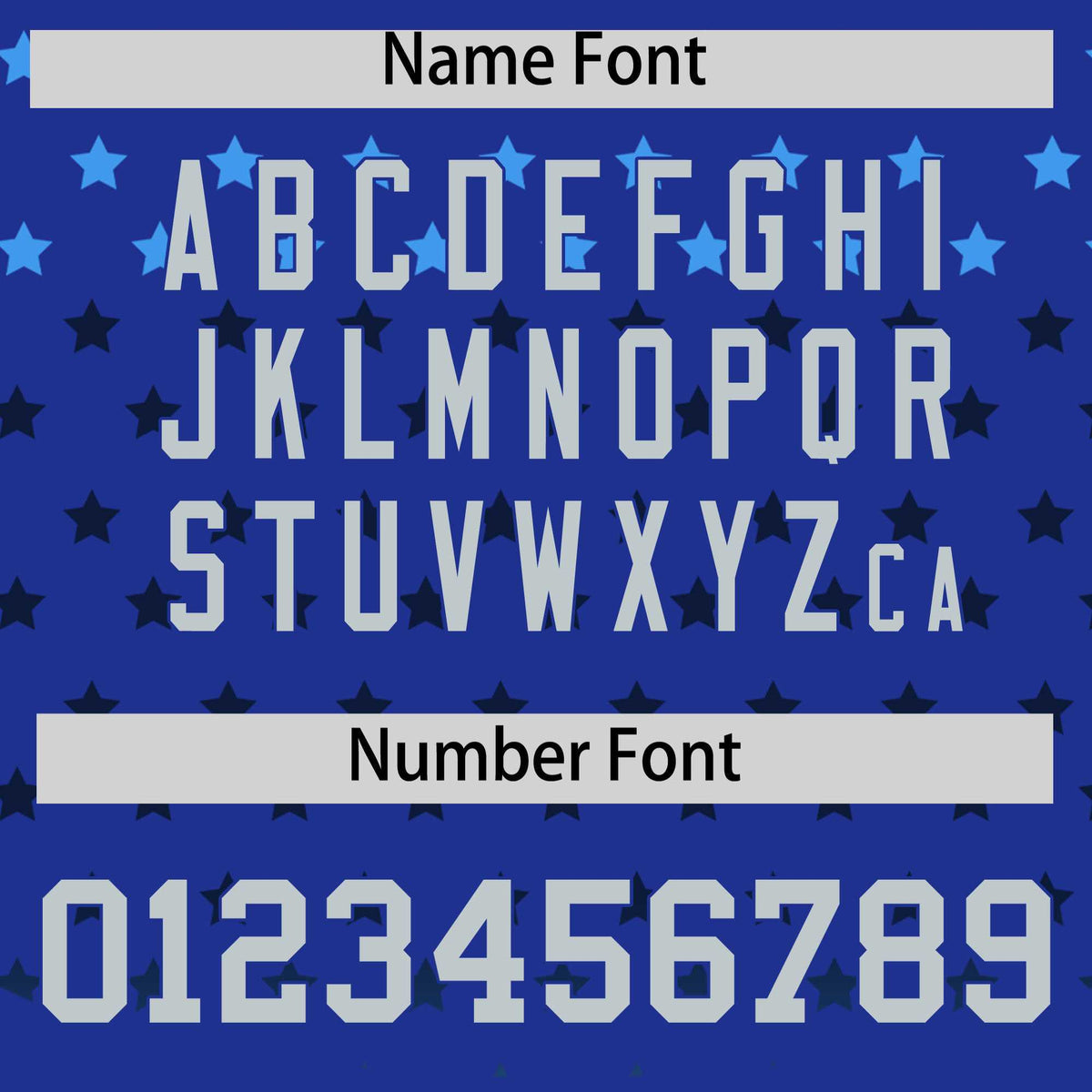 Custom Royal Silver-White Raglan Sleeve Personalized Star Print Authentic Baseball Jersey