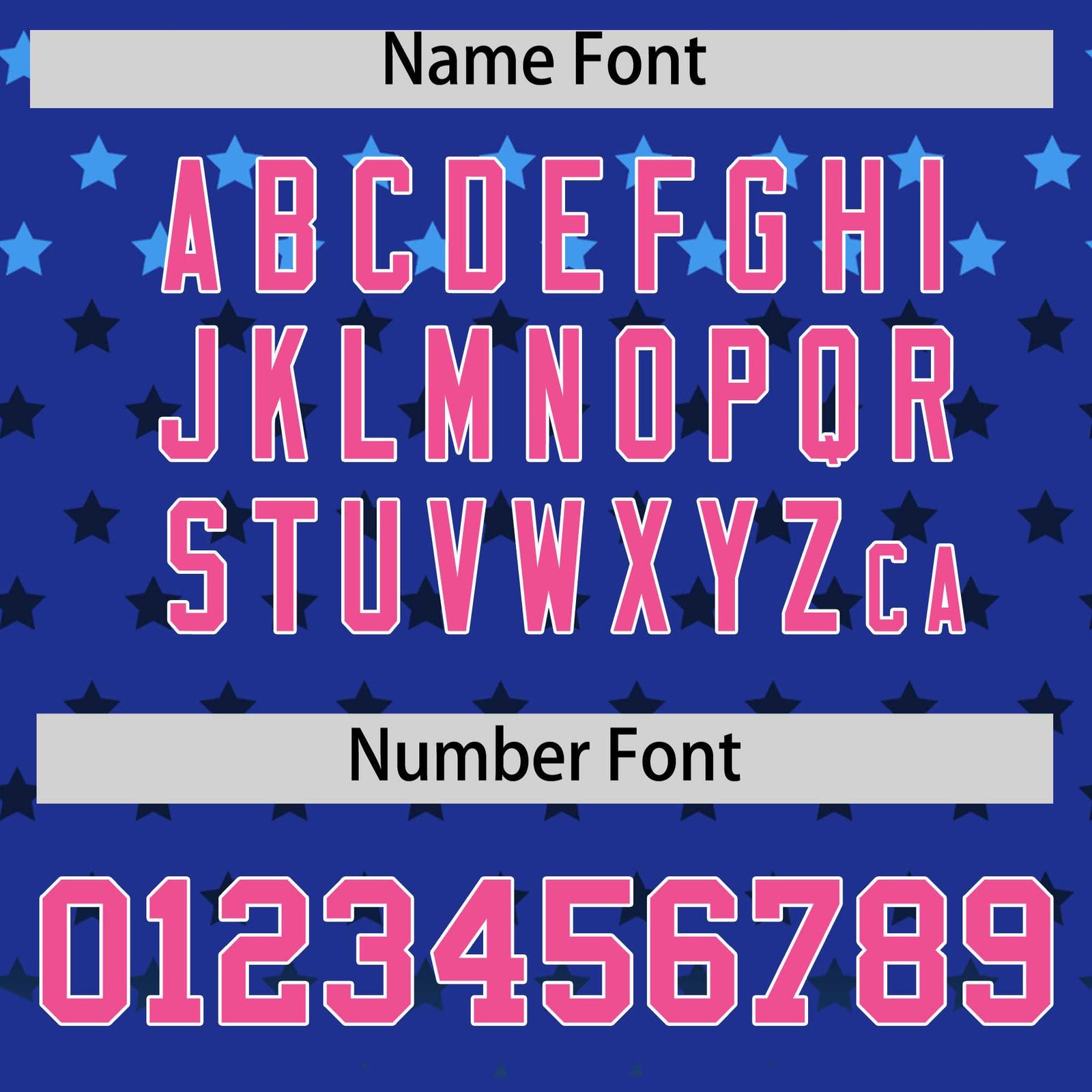 Custom Royal Pink-White Raglan Sleeve Personalized Star Print Authentic Baseball Jersey