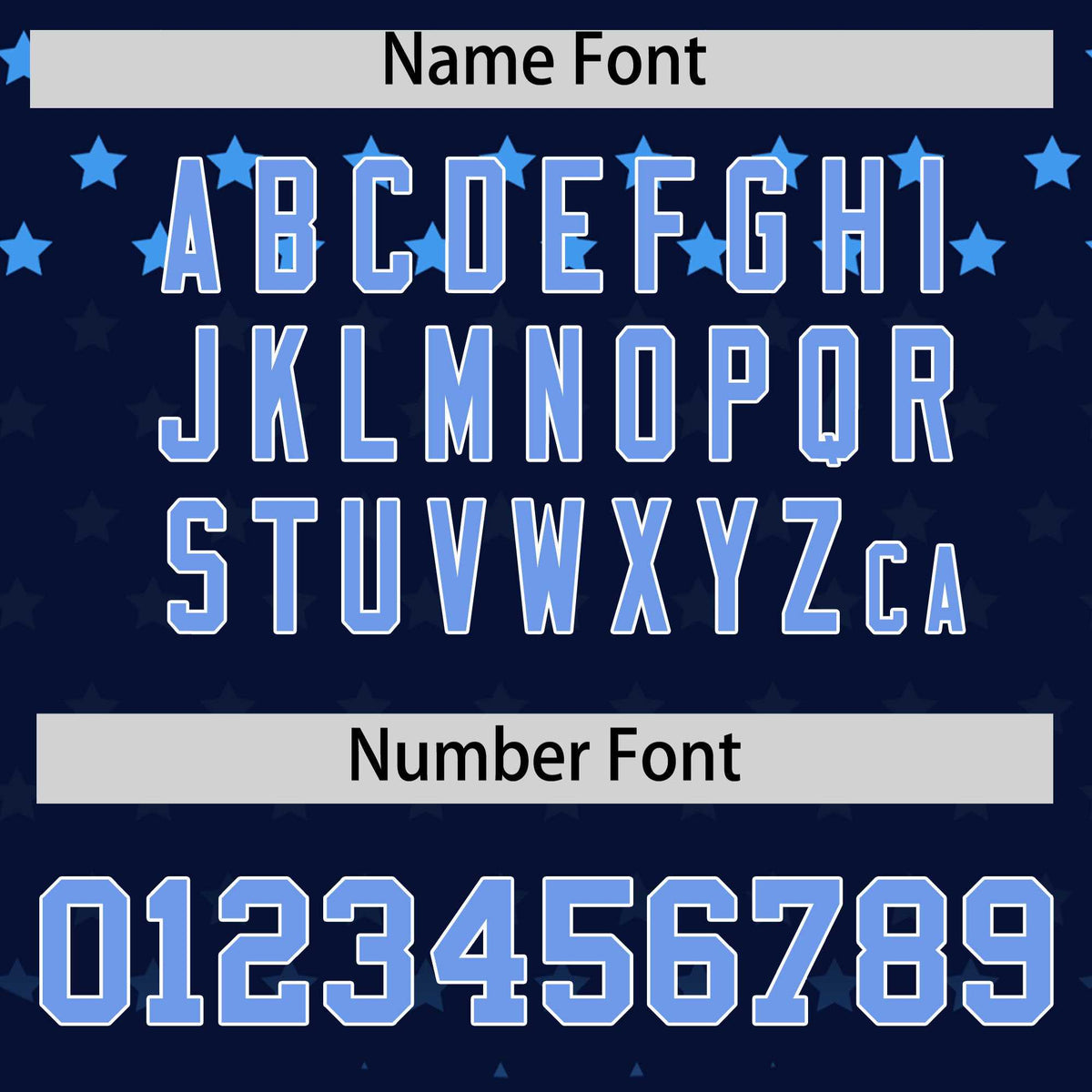 Custom Navy Light Blue-White Raglan Sleeve Personalized Star Print Authentic Baseball Jersey