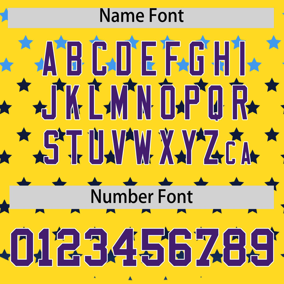 Custom Gold Purple-White Raglan Sleeve Personalized Star Print Authentic Baseball Jersey