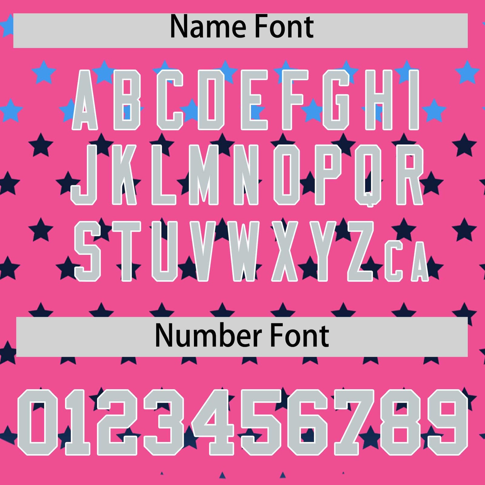 Custom Pink Silver-White Raglan Sleeve Personalized Star Print Authentic Baseball Jersey