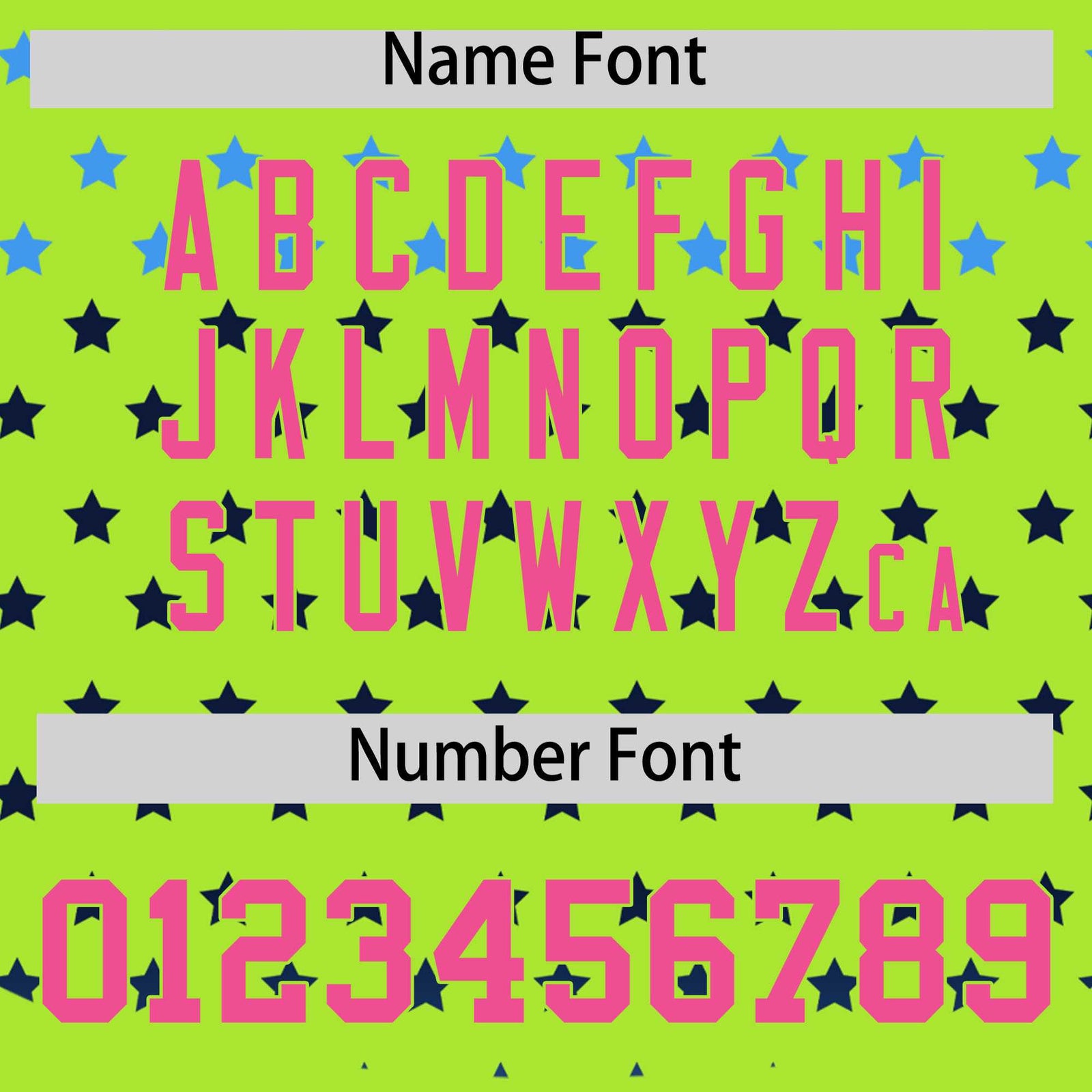 Custom Neon Green Pink-White Raglan Sleeve Personalized Star Print Authentic Baseball Jersey