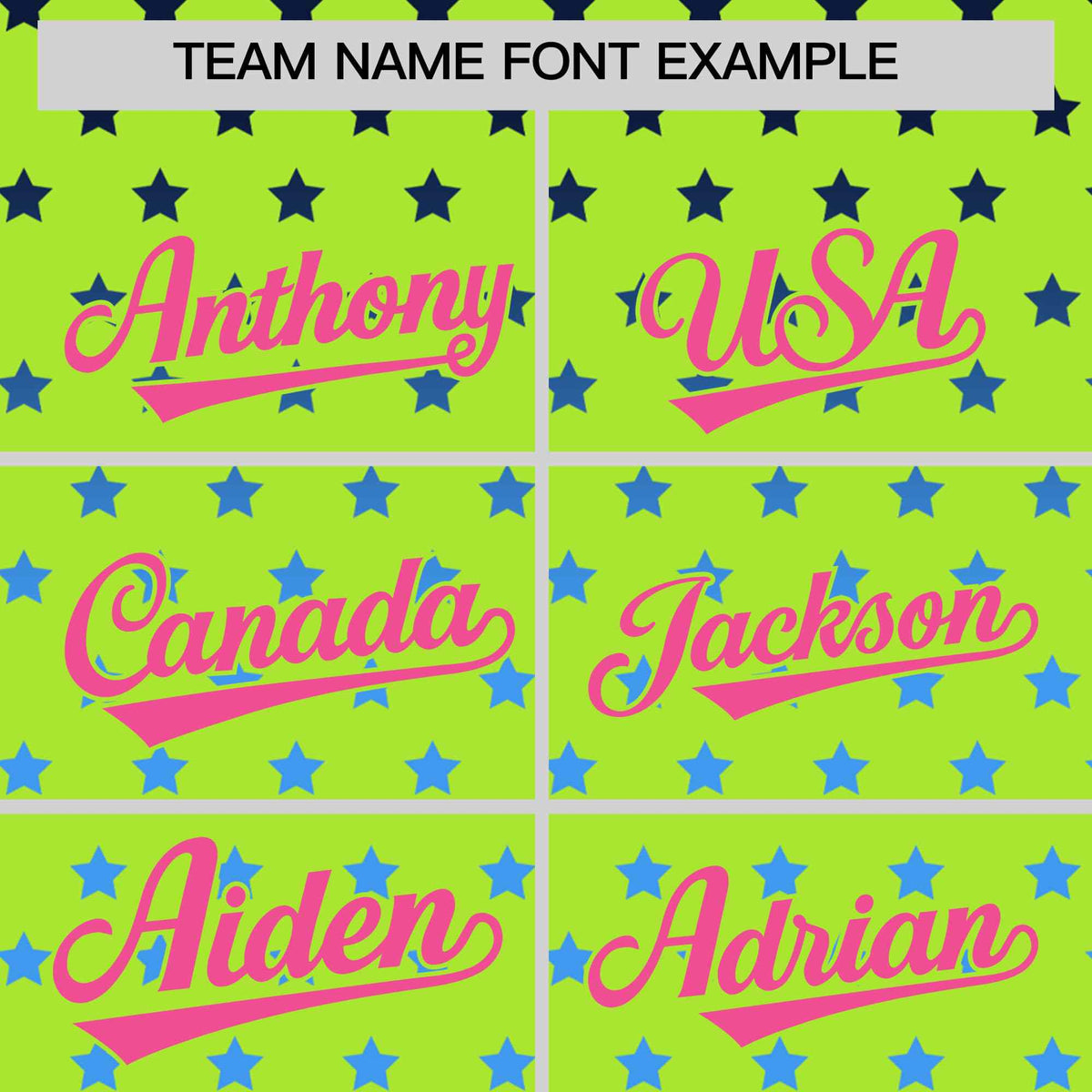 Custom Neon Green Pink-White Raglan Sleeve Personalized Star Print Authentic Baseball Jersey