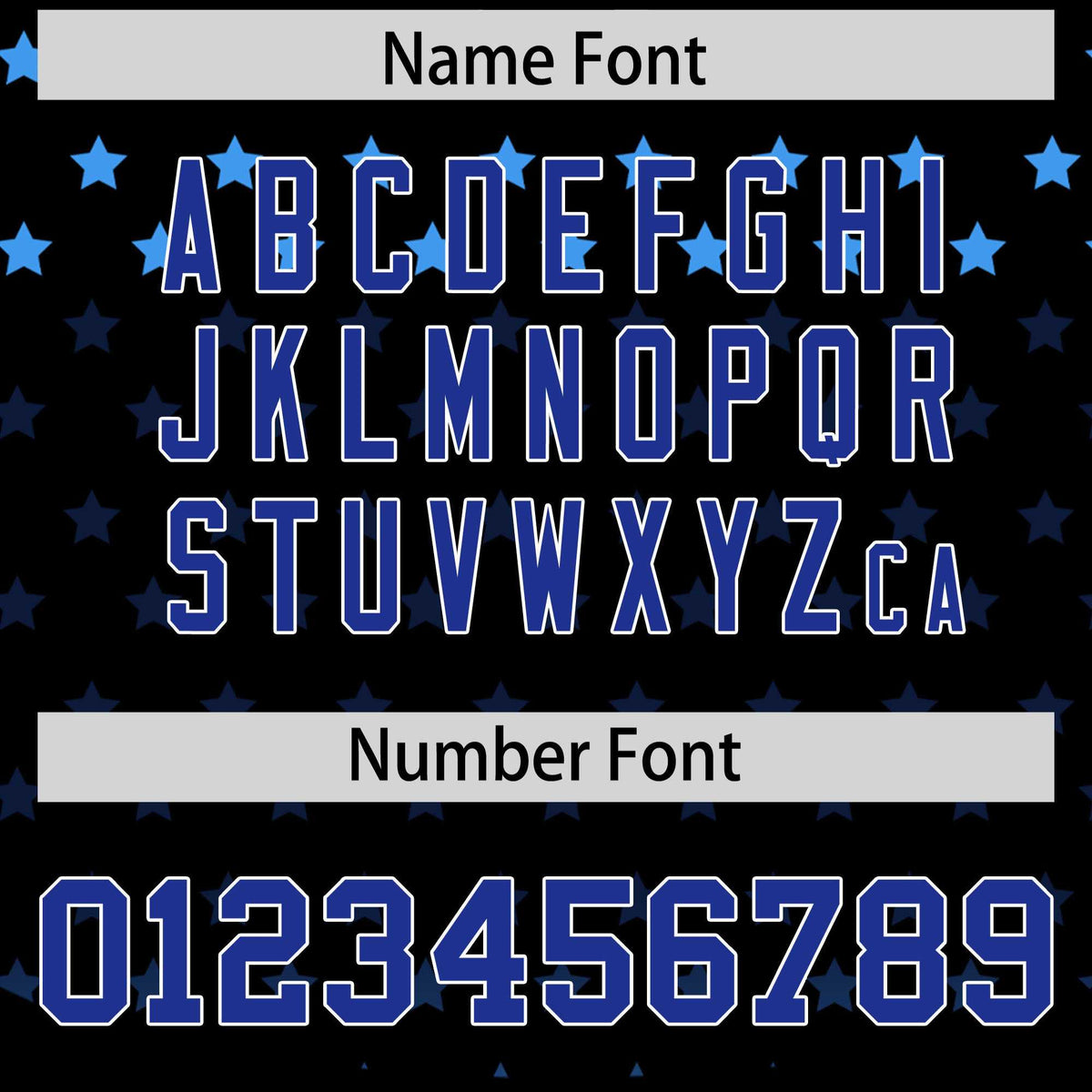 Custom Black Royal-White Raglan Sleeve Personalized Star Print Authentic Baseball Jersey