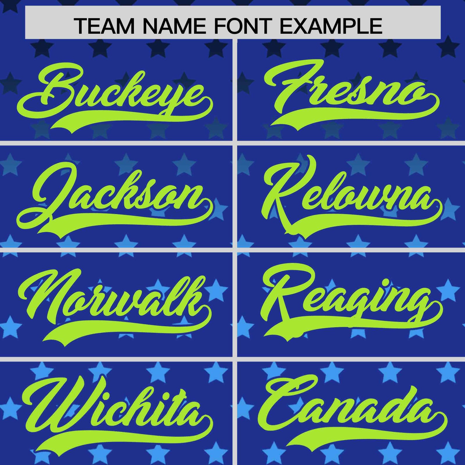 Custom Royal Neon Green-White Raglan Sleeve Personalized Star Print Authentic Baseball Jersey