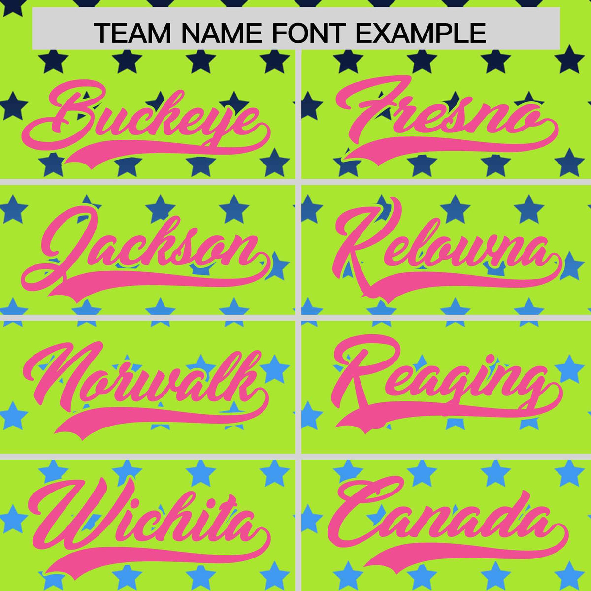 Custom Neon Green Pink-White Raglan Sleeve Personalized Star Print Authentic Baseball Jersey