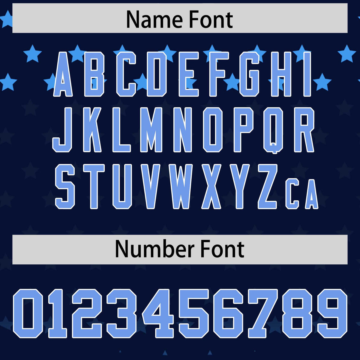 Custom Navy Light Blue-White Raglan Sleeve Personalized Star Print Authentic Baseball Jersey