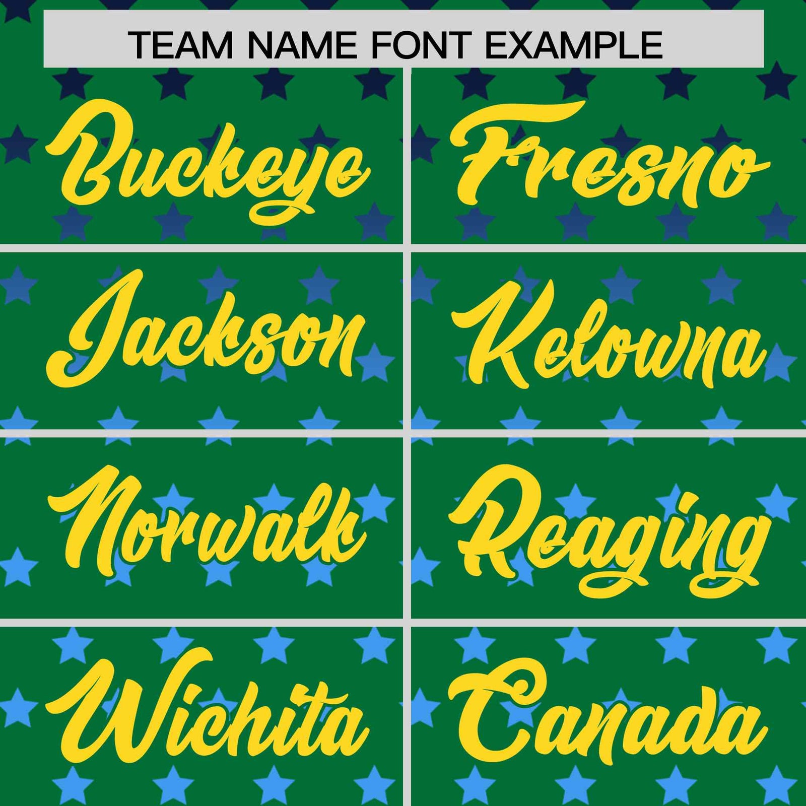 Custom Kelly Green Gold-White Raglan Sleeve Personalized Star Print Authentic Baseball Jersey