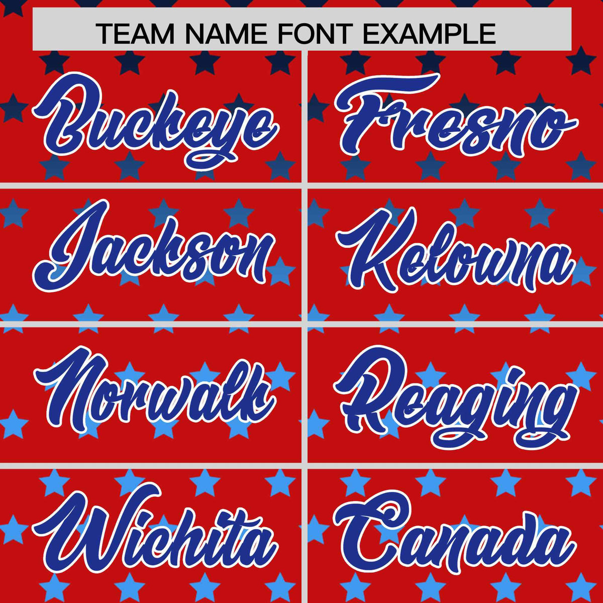 Custom Red Royal-White Raglan Sleeve Personalized Star Print Authentic Baseball Jersey