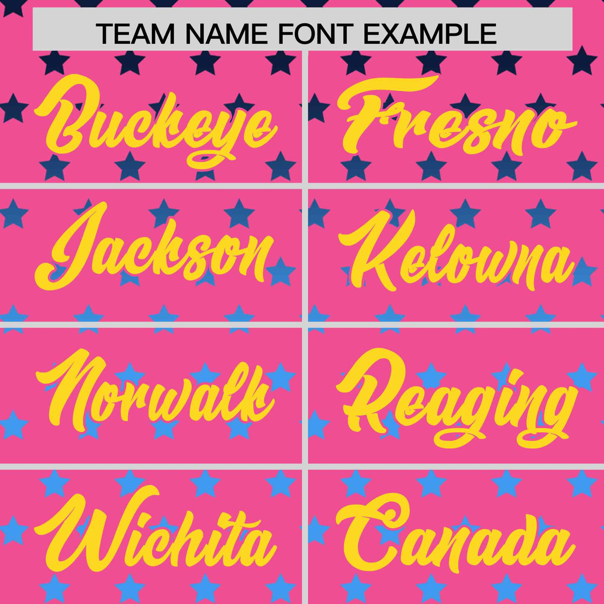 Custom Pink Gold-White Raglan Sleeve Personalized Star Print Authentic Baseball Jersey