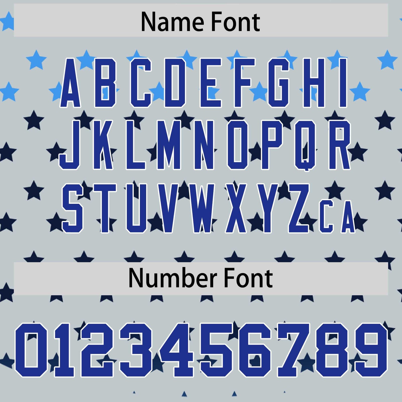 Custom Silver Royal-White Raglan Sleeve Personalized Star Print Authentic Baseball Jersey