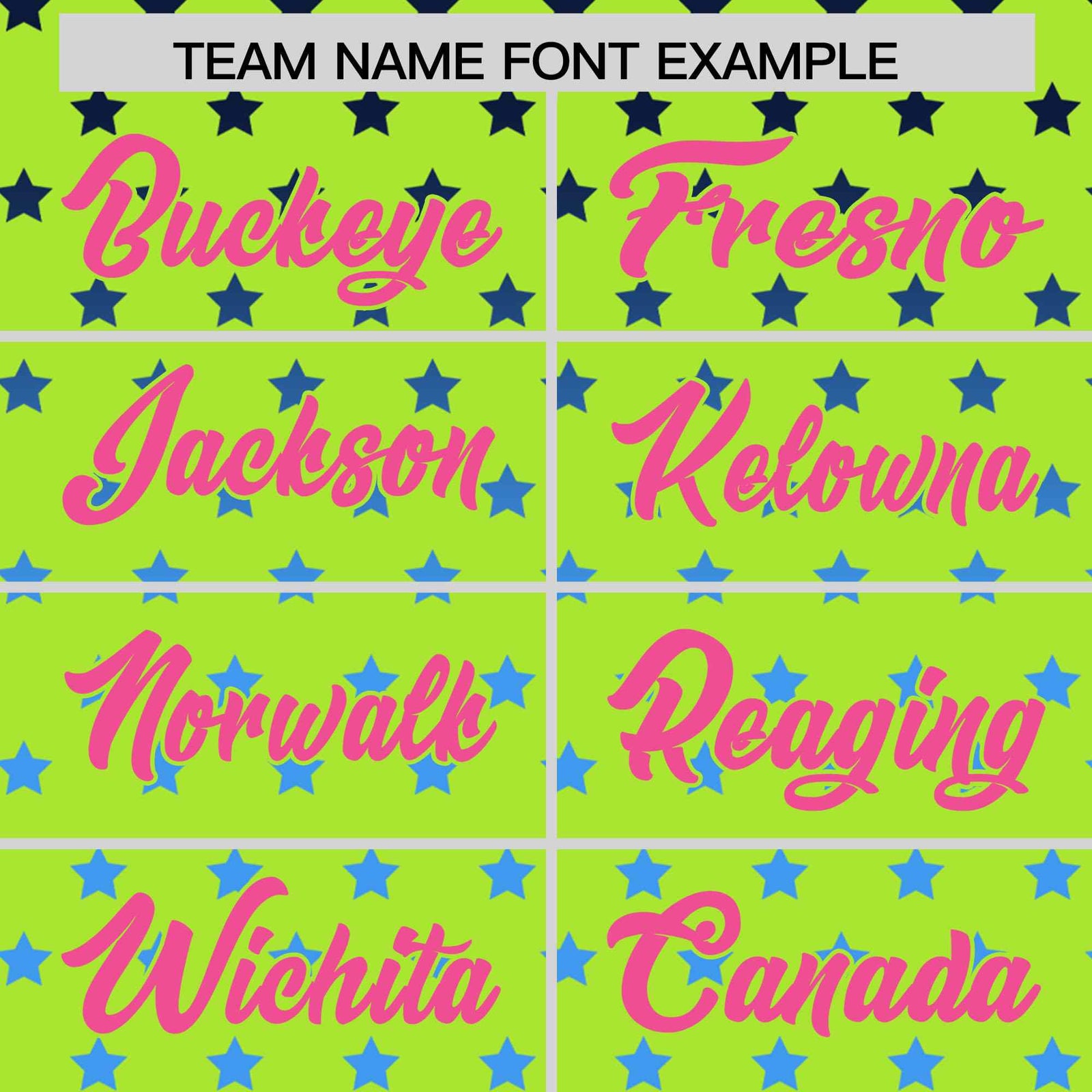 Custom Neon Green Pink-White Raglan Sleeve Personalized Star Print Authentic Baseball Jersey