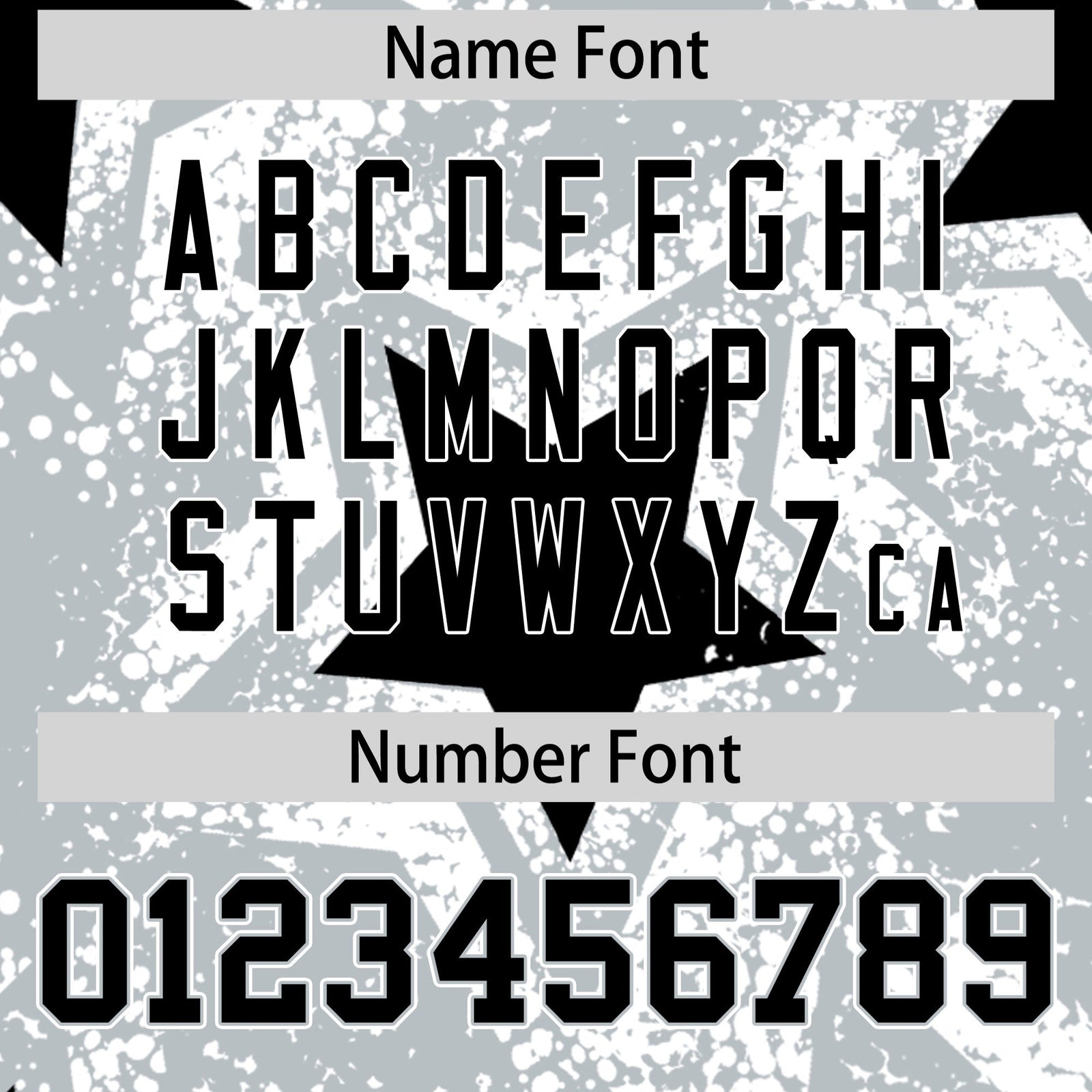 Custom Silver Black White Star Graffiti Team Baseball Jerseys With Custom Names, Numbers & Logos Stretch Fabric Baseball Jersey| KXKSHOP