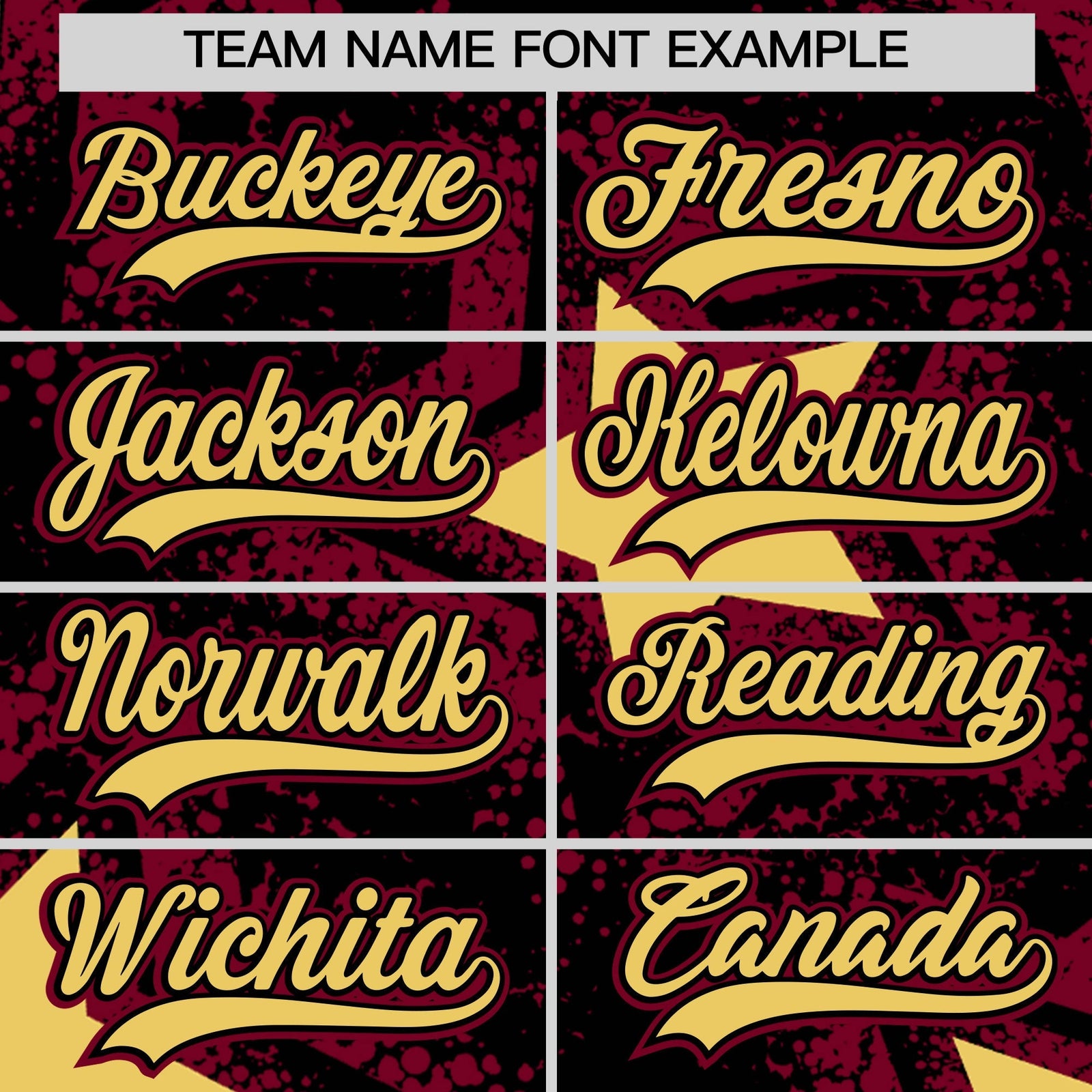 Custom Black Crimson Khaki Star Graffiti Team Baseball Jerseys With Custom Names, Numbers & Logos Lightweight Baseball Jersey| KXKSHOP