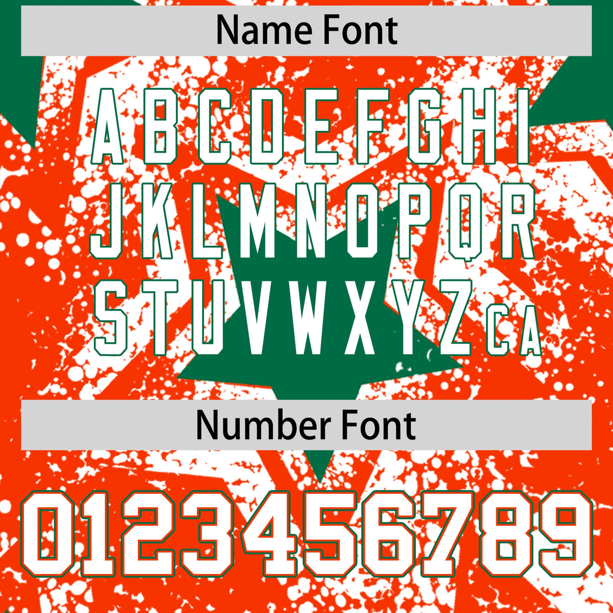 Custom Orange White Kelly Green Star Graffiti Team Baseball Jerseys With Custom Names, Numbers & Logos Lightweight Baseball Jersey| KXKSHOP