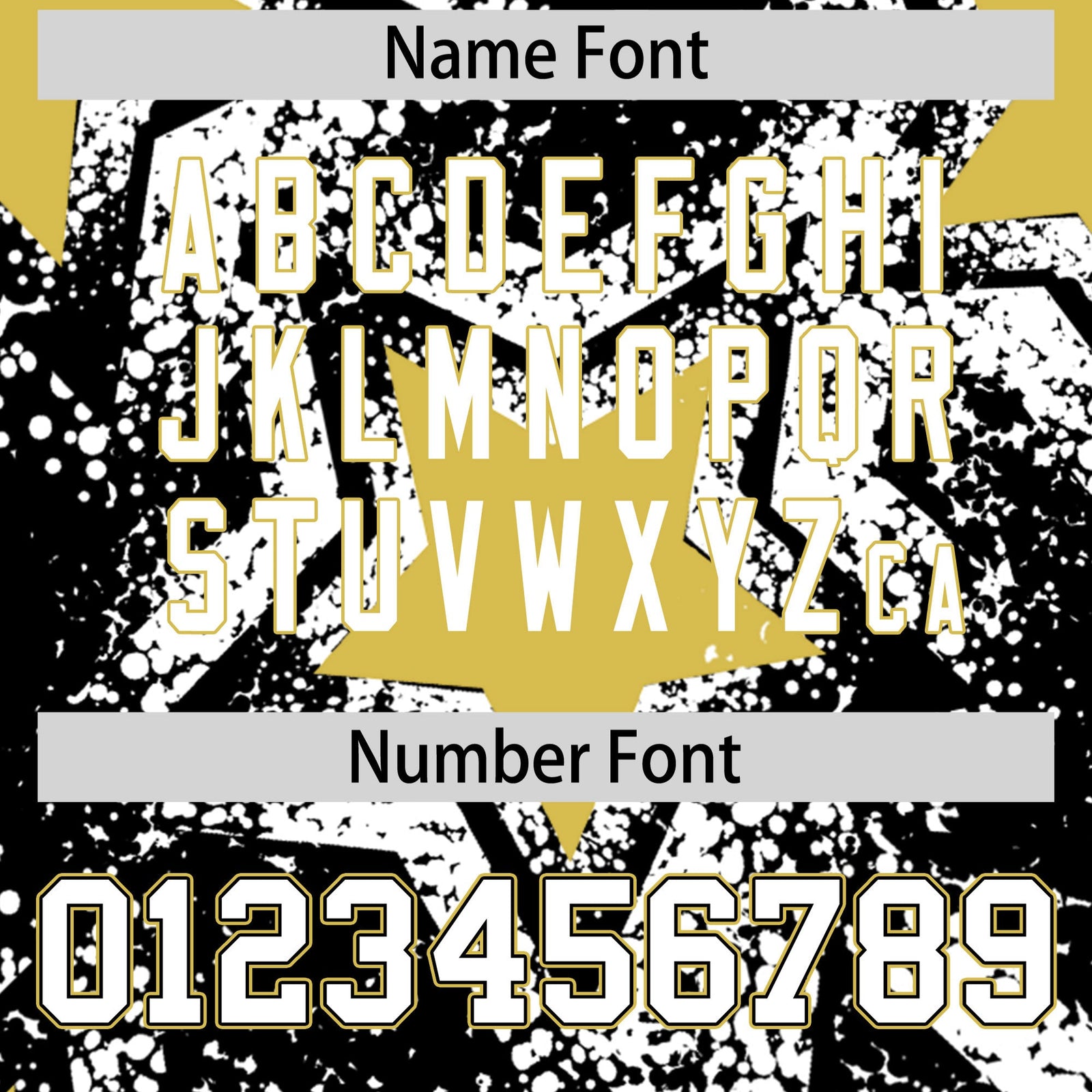 Custom Black White Old Gold Star Graffiti Team Baseball Jerseys With Custom Names, Numbers & Logos Lightweight Baseball Jersey| KXKSHOP