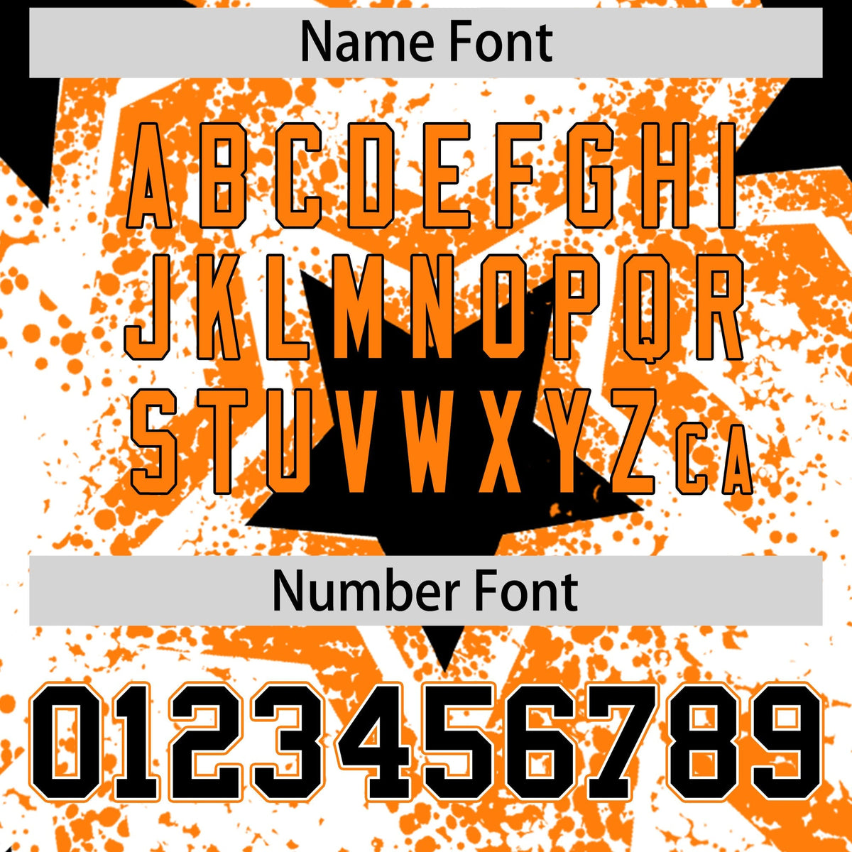 Custom White Orange Black Star Graffiti Team Baseball Jerseys With Custom Names, Numbers & Logos Lightweight Baseball Jersey| KXKSHOP